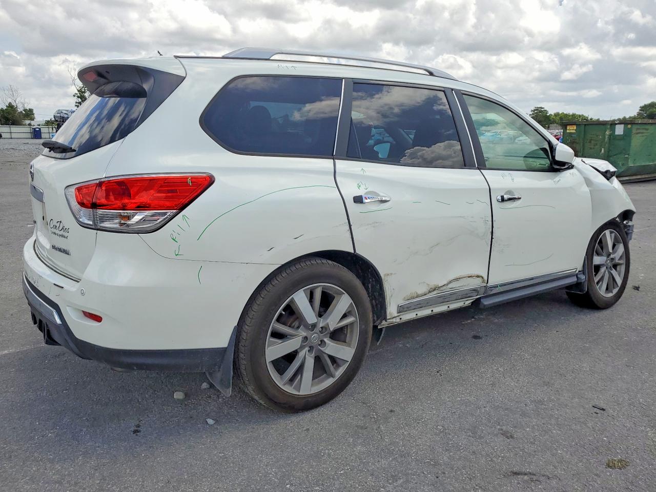 2015 Nissan Pathfinder Platinum White vin: 5N1AR2MN5FC635309