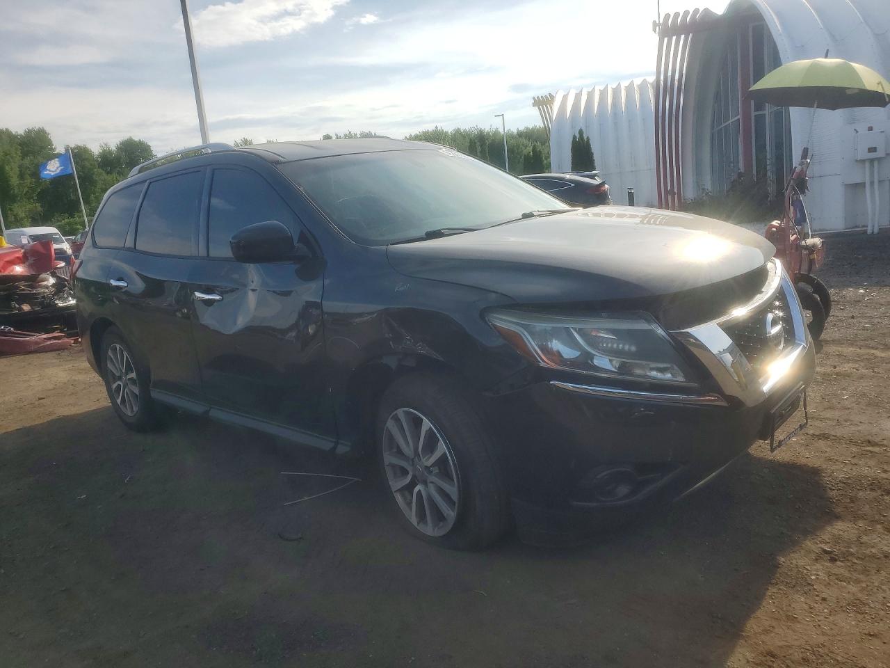2015 Nissan Pathfinder S Black vin: 5N1AR2MN5FC645094