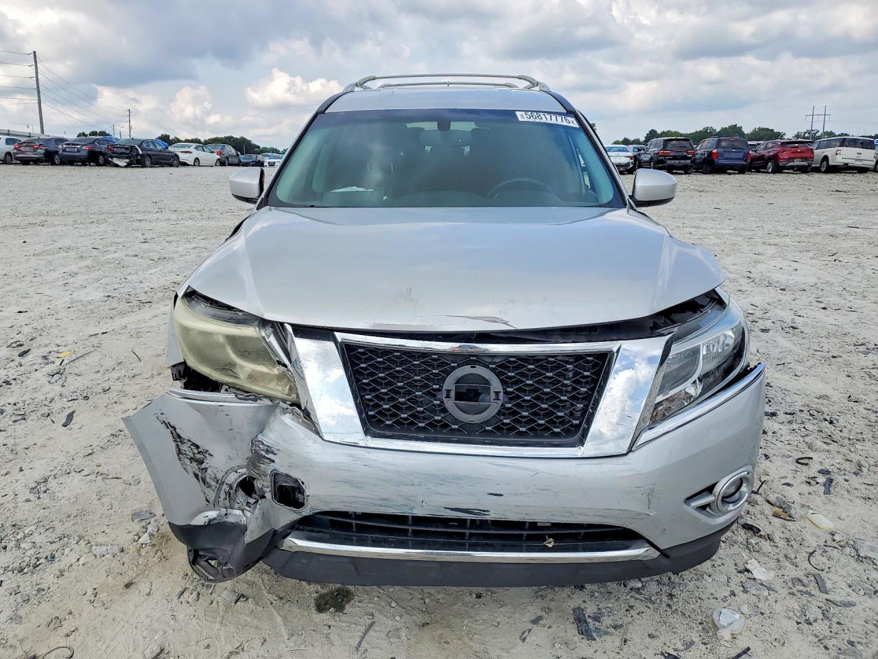 2015 Nissan Pathfinder Sv Silver vin: 5N1AR2MN5FC666074