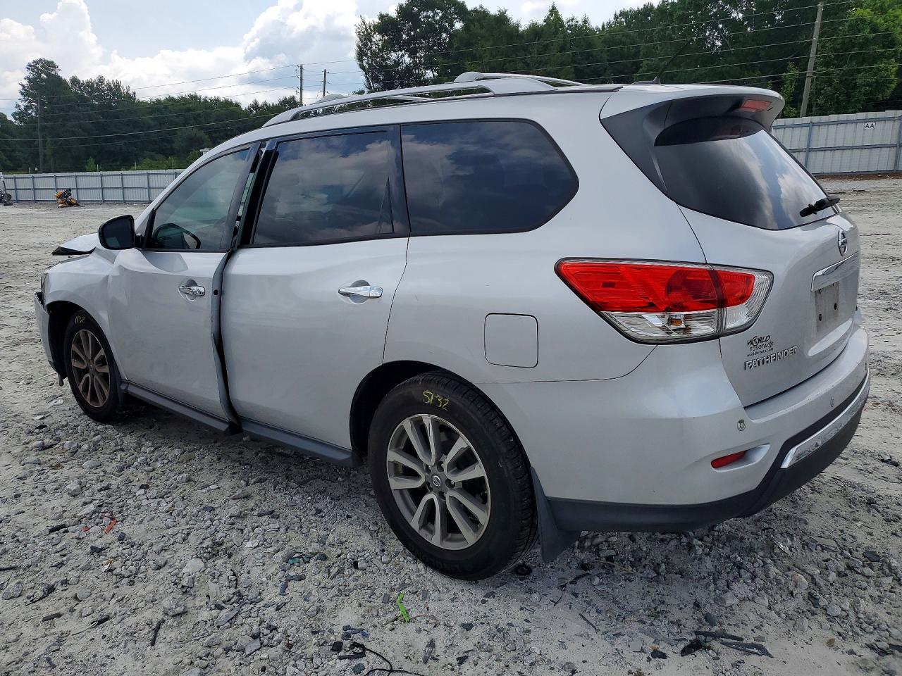 2015 Nissan Pathfinder Sv Silver vin: 5N1AR2MN5FC666074