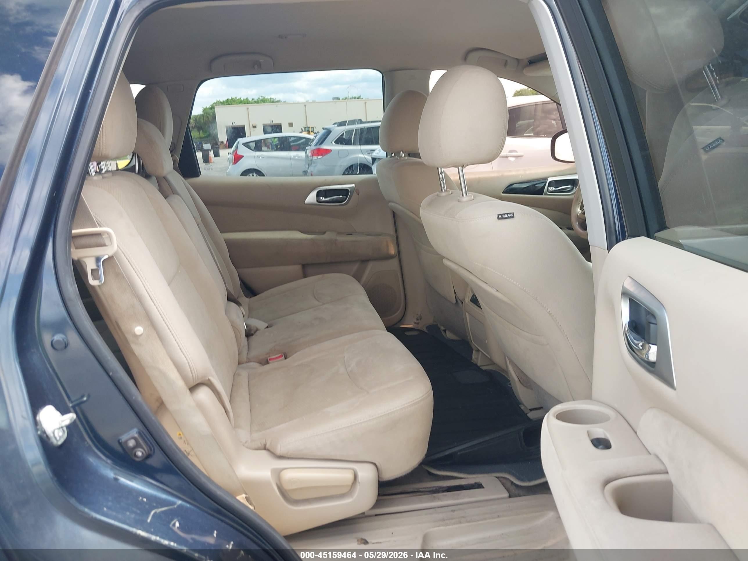 2015 Nissan Pathfinder Sv Blue vin: 5N1AR2MN5FC666592