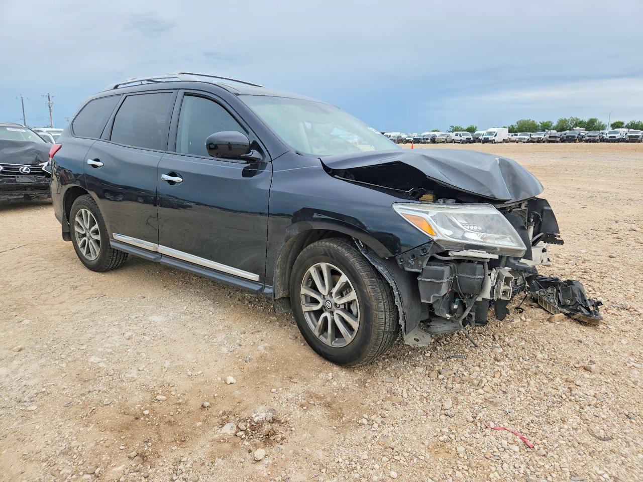 2015 Nissan Pathfinder Sl Black vin: 5N1AR2MN5FC676670