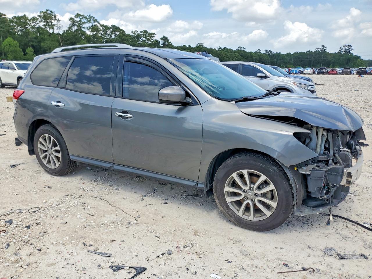 2015 Nissan Pathfinder Sv Gray vin: 5N1AR2MN5FC712227