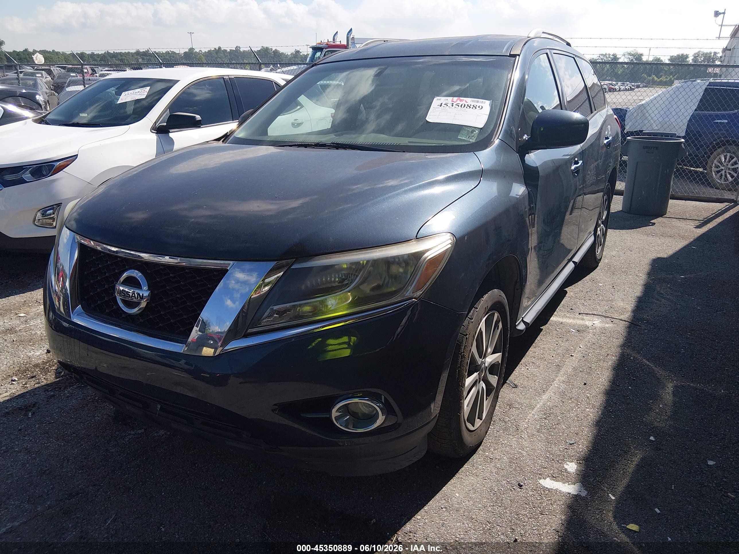 2013 Nissan Pathfinder Sv Black vin: 5N1AR2MN6DC663777