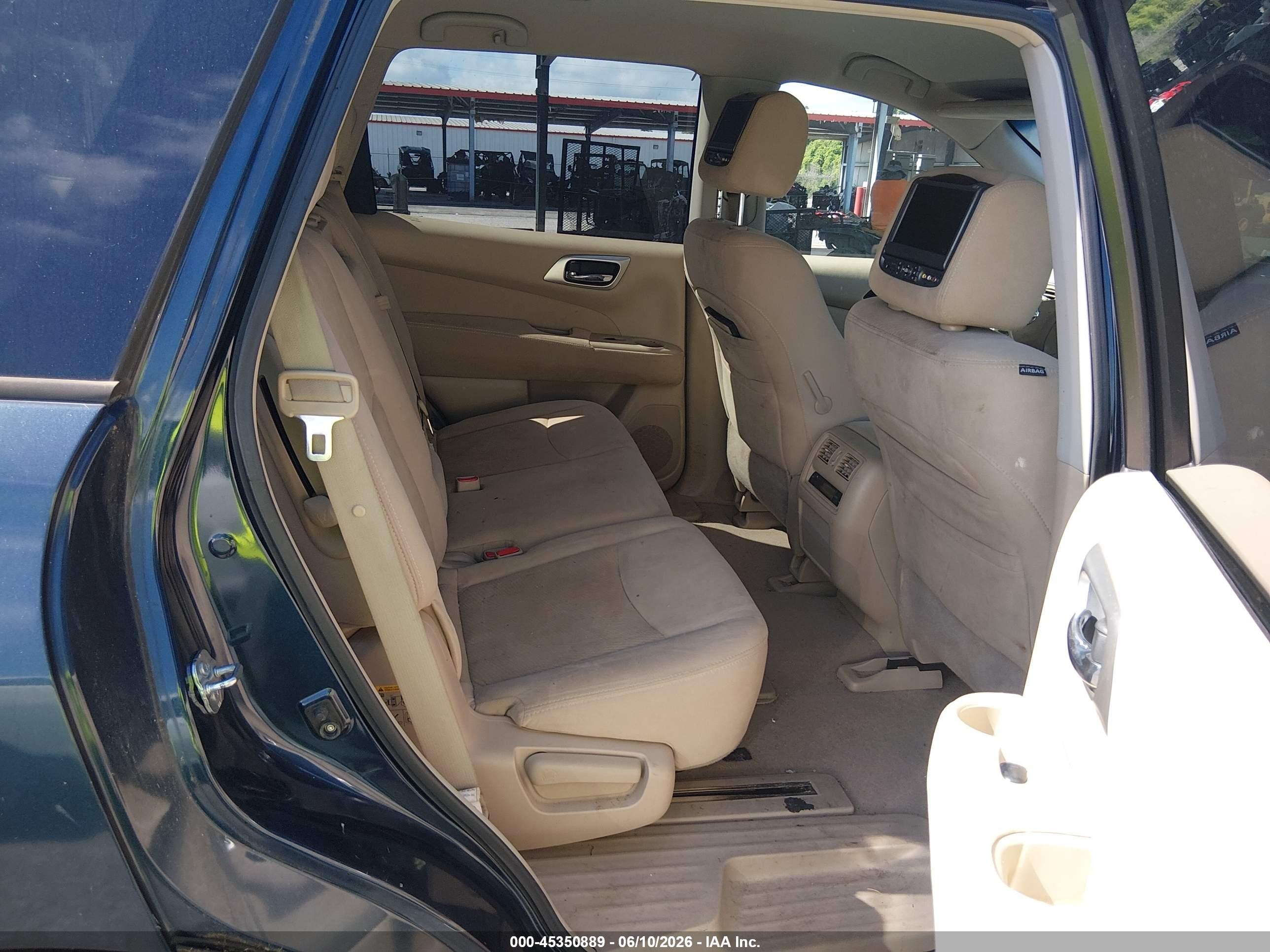 2013 Nissan Pathfinder Sv Black vin: 5N1AR2MN6DC663777
