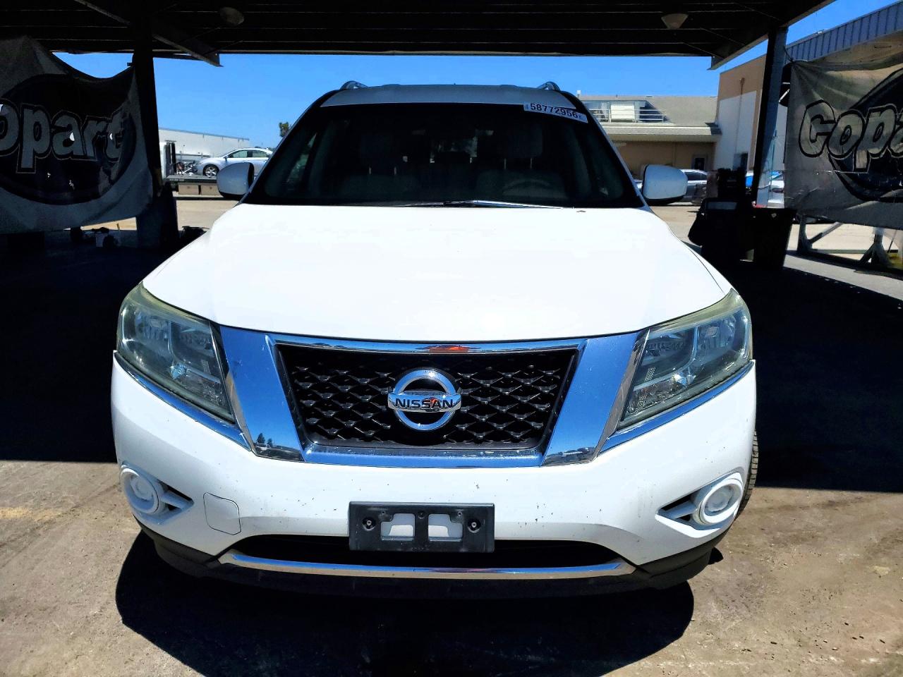 2013 Nissan Pathfinder S White vin: 5N1AR2MN6DC664413