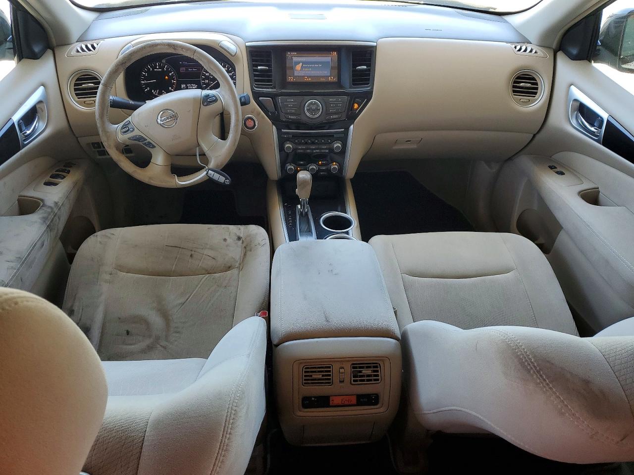 2013 Nissan Pathfinder S White vin: 5N1AR2MN6DC664413