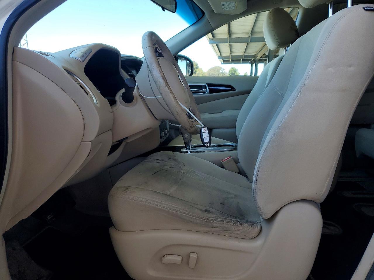 2013 Nissan Pathfinder S White vin: 5N1AR2MN6DC664413