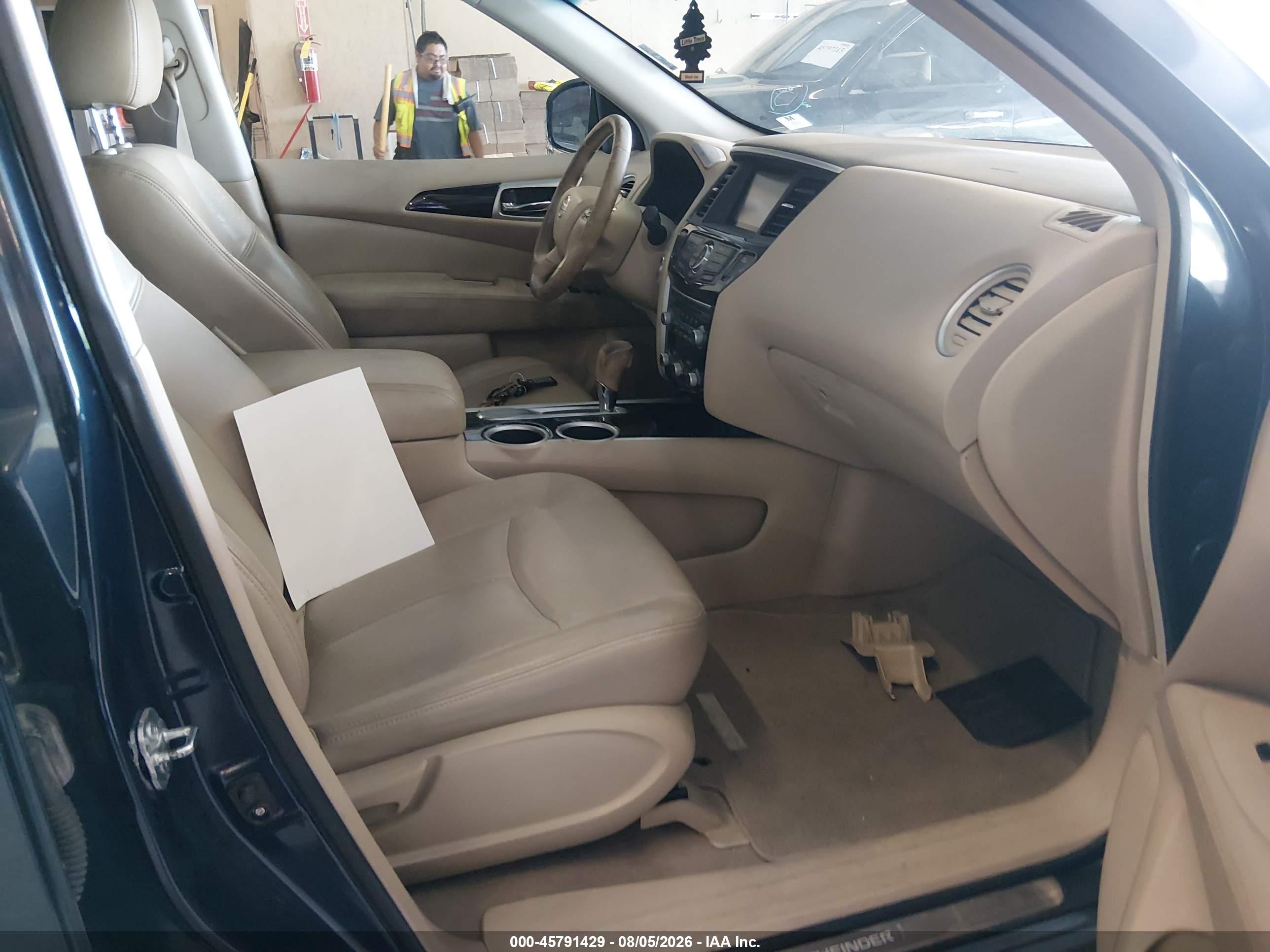 2013 Nissan Pathfinder Sv Blue vin: 5N1AR2MN6DC665092
