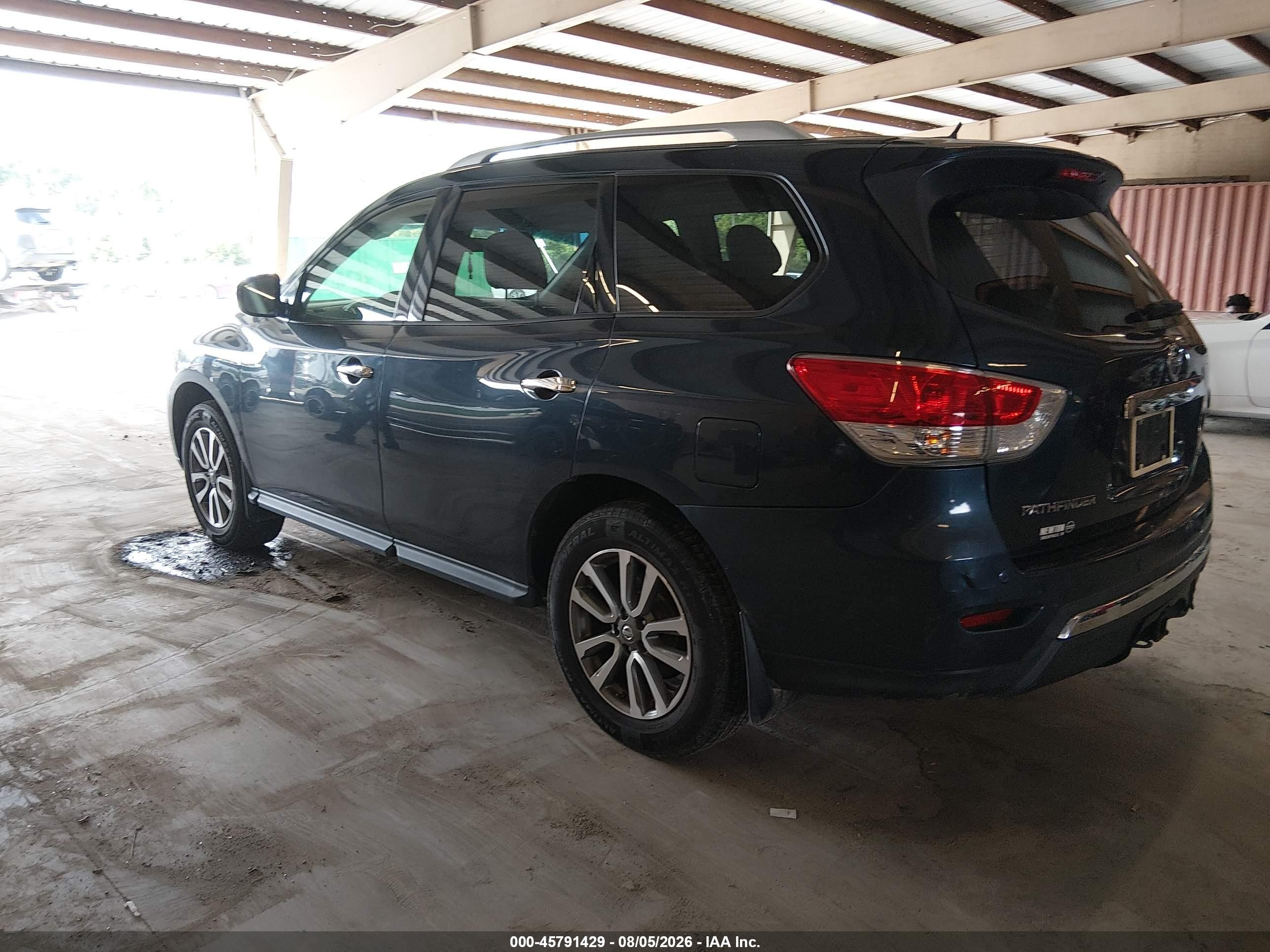 2013 Nissan Pathfinder Sv Blue vin: 5N1AR2MN6DC665092