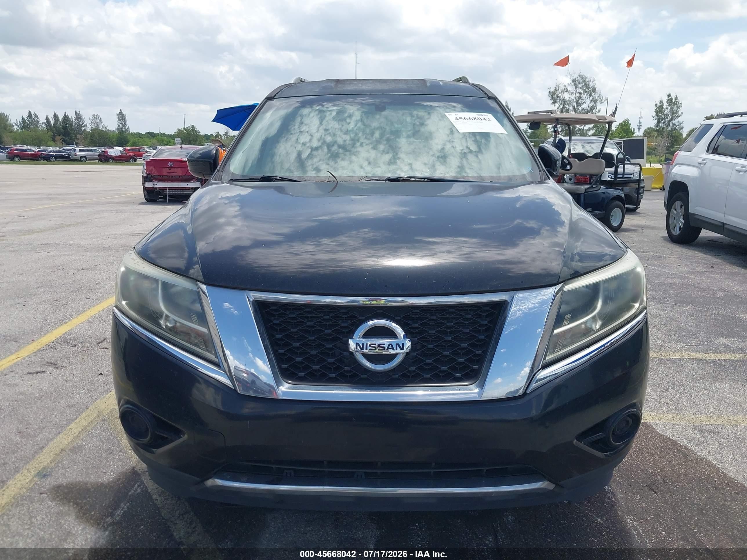 2013 Nissan Pathfinder Sv Black vin: 5N1AR2MN6DC676237