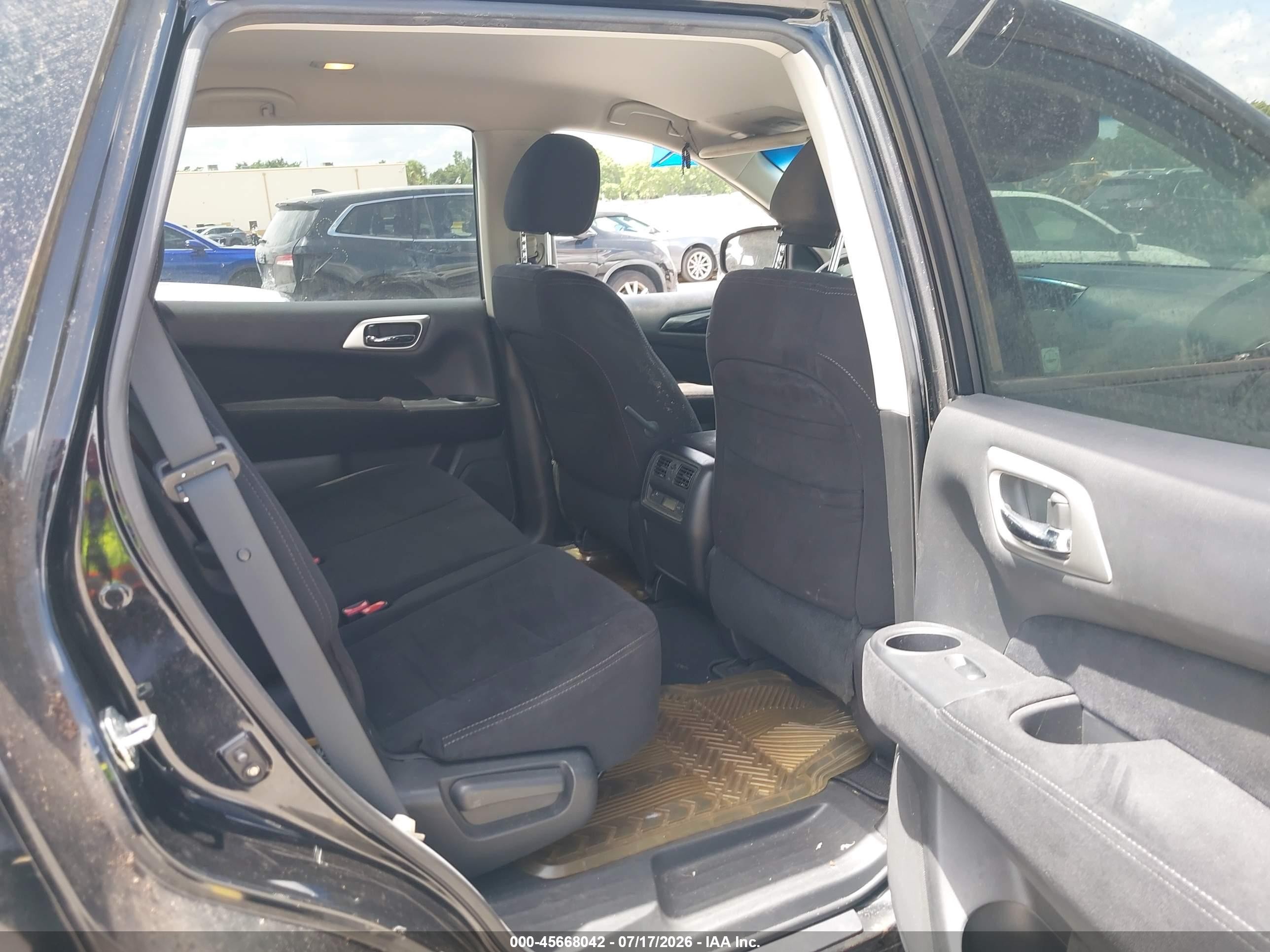 2013 Nissan Pathfinder Sv Black vin: 5N1AR2MN6DC676237