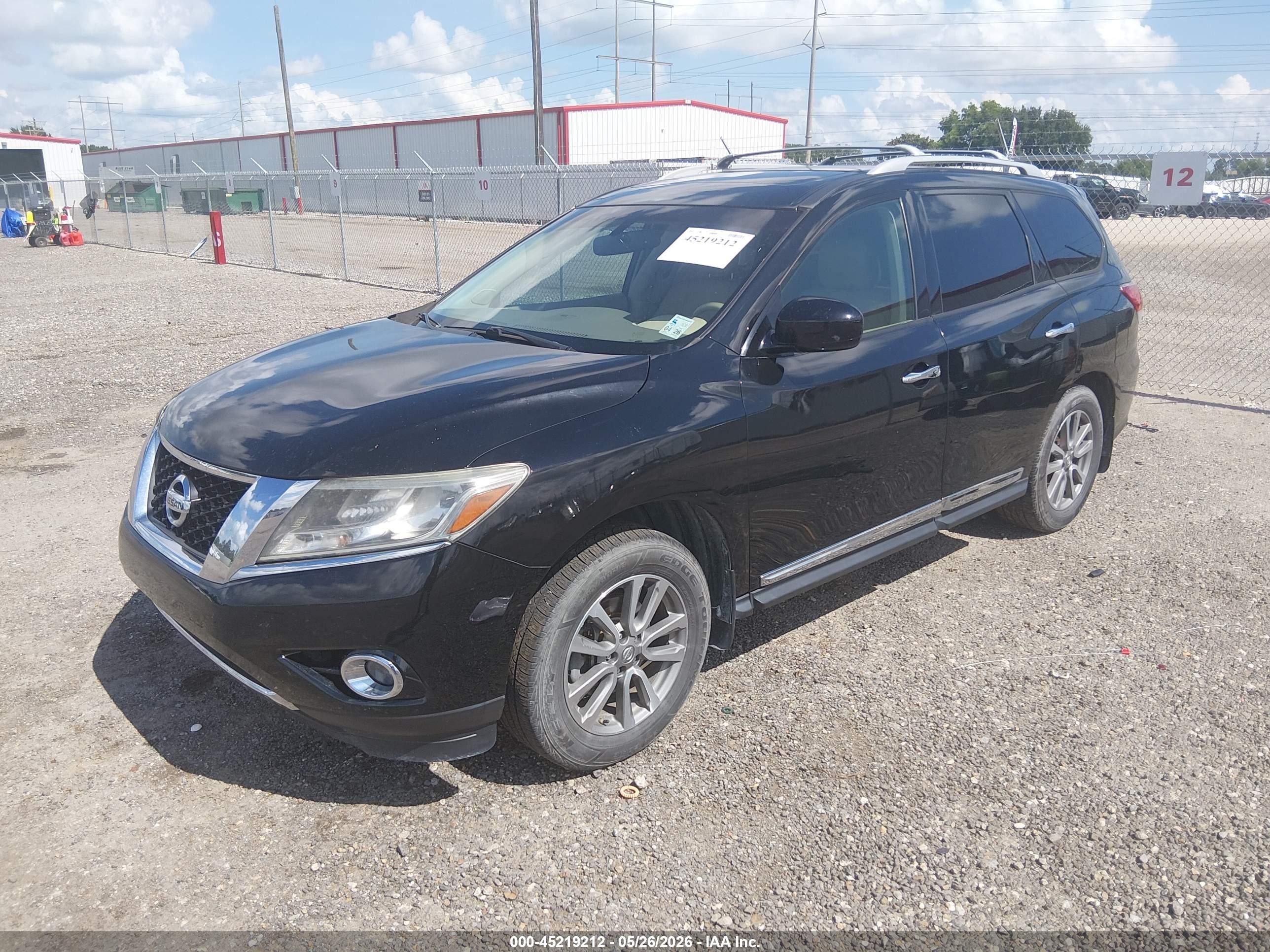 2013 Nissan Pathfinder Sl Black vin: 5N1AR2MN6DC677940