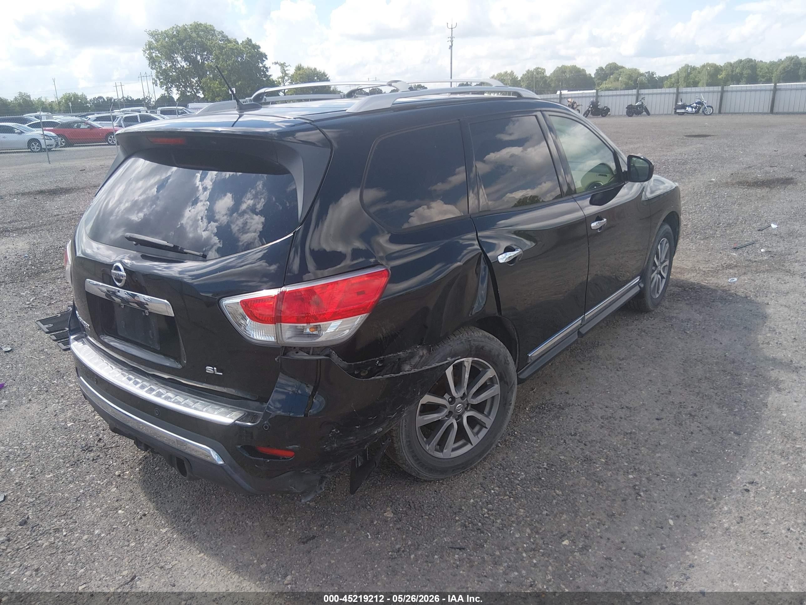 2013 Nissan Pathfinder Sl Black vin: 5N1AR2MN6DC677940