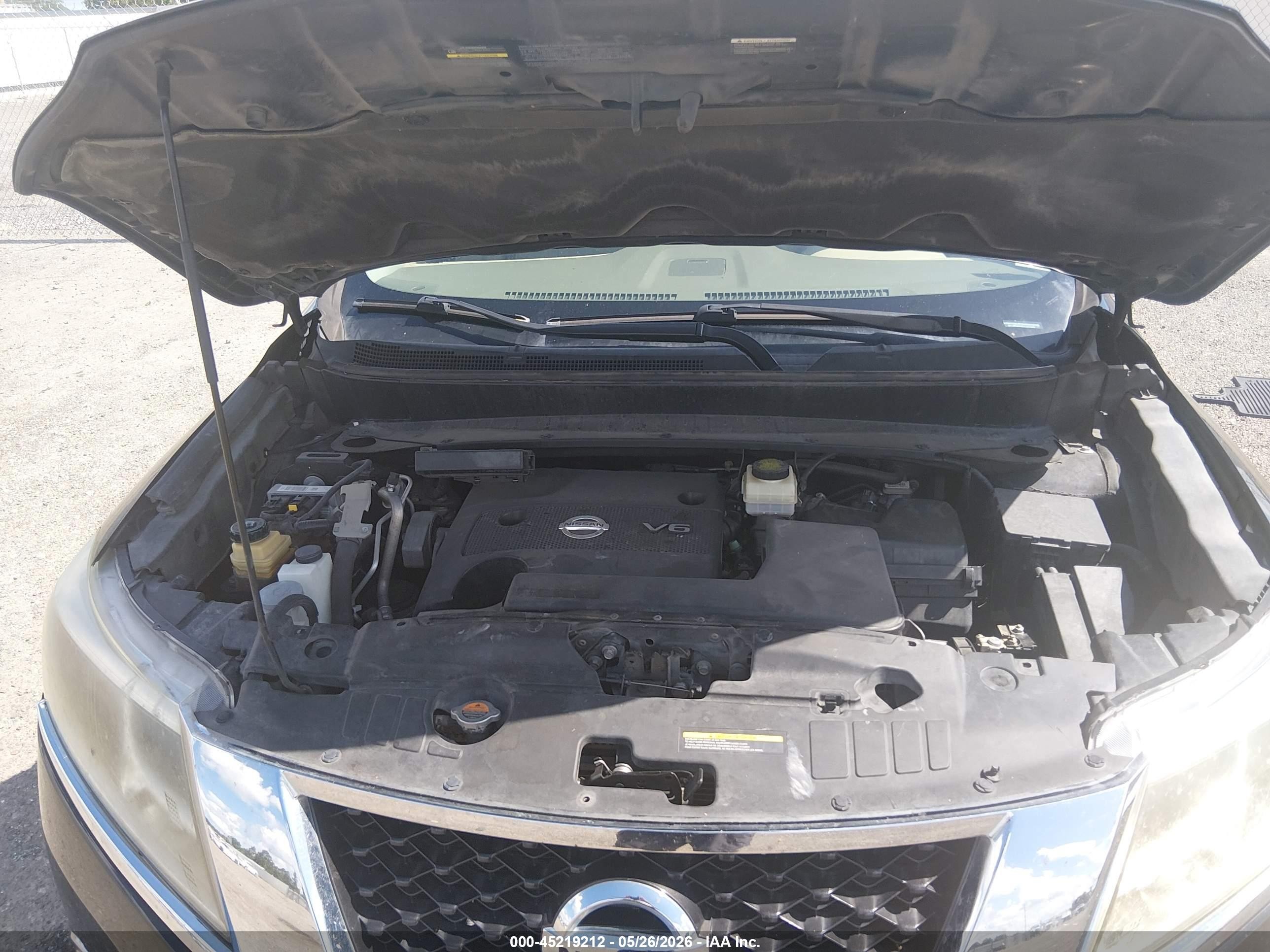 2013 Nissan Pathfinder Sl Black vin: 5N1AR2MN6DC677940