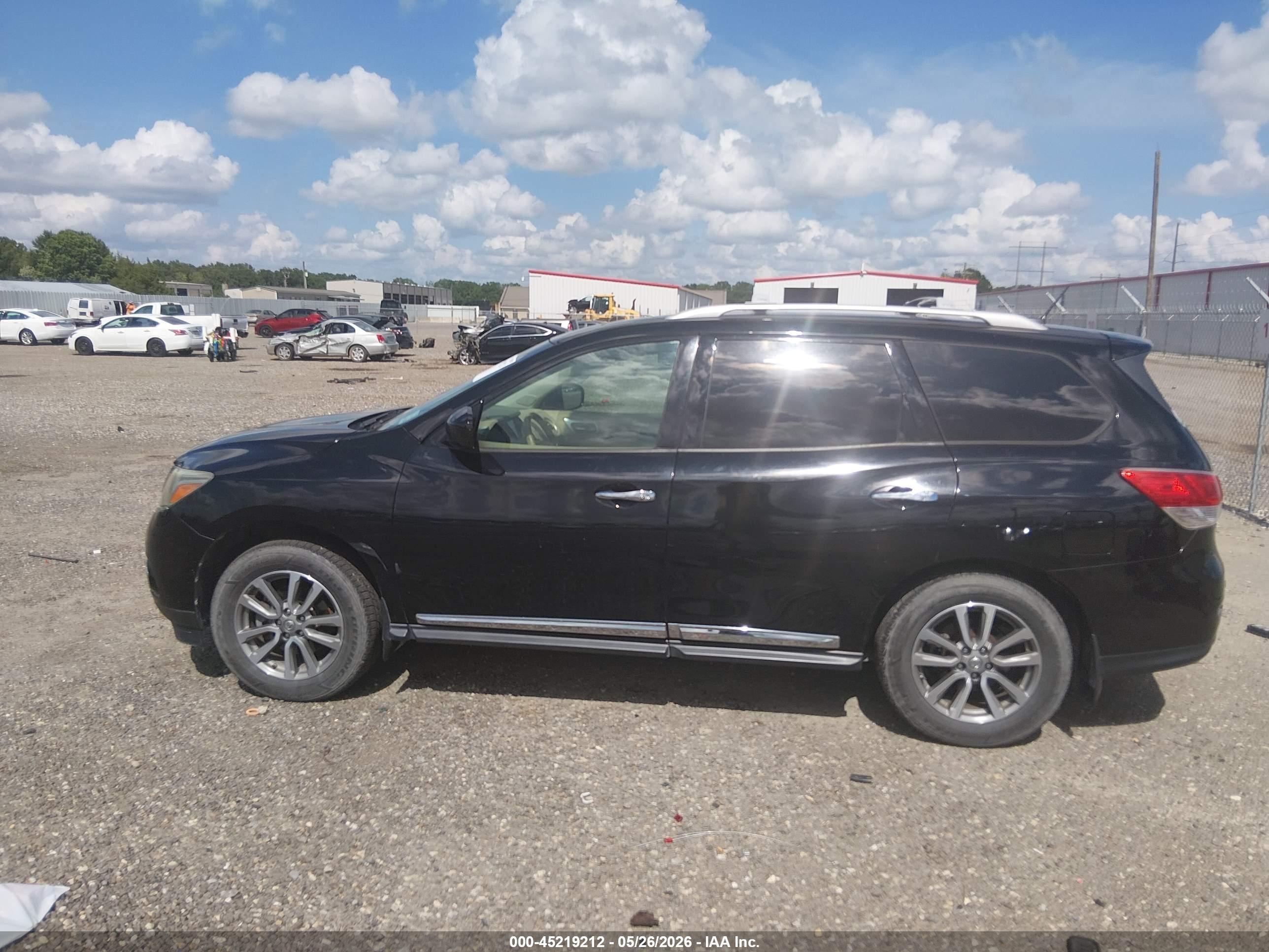 2013 Nissan Pathfinder Sl Black vin: 5N1AR2MN6DC677940