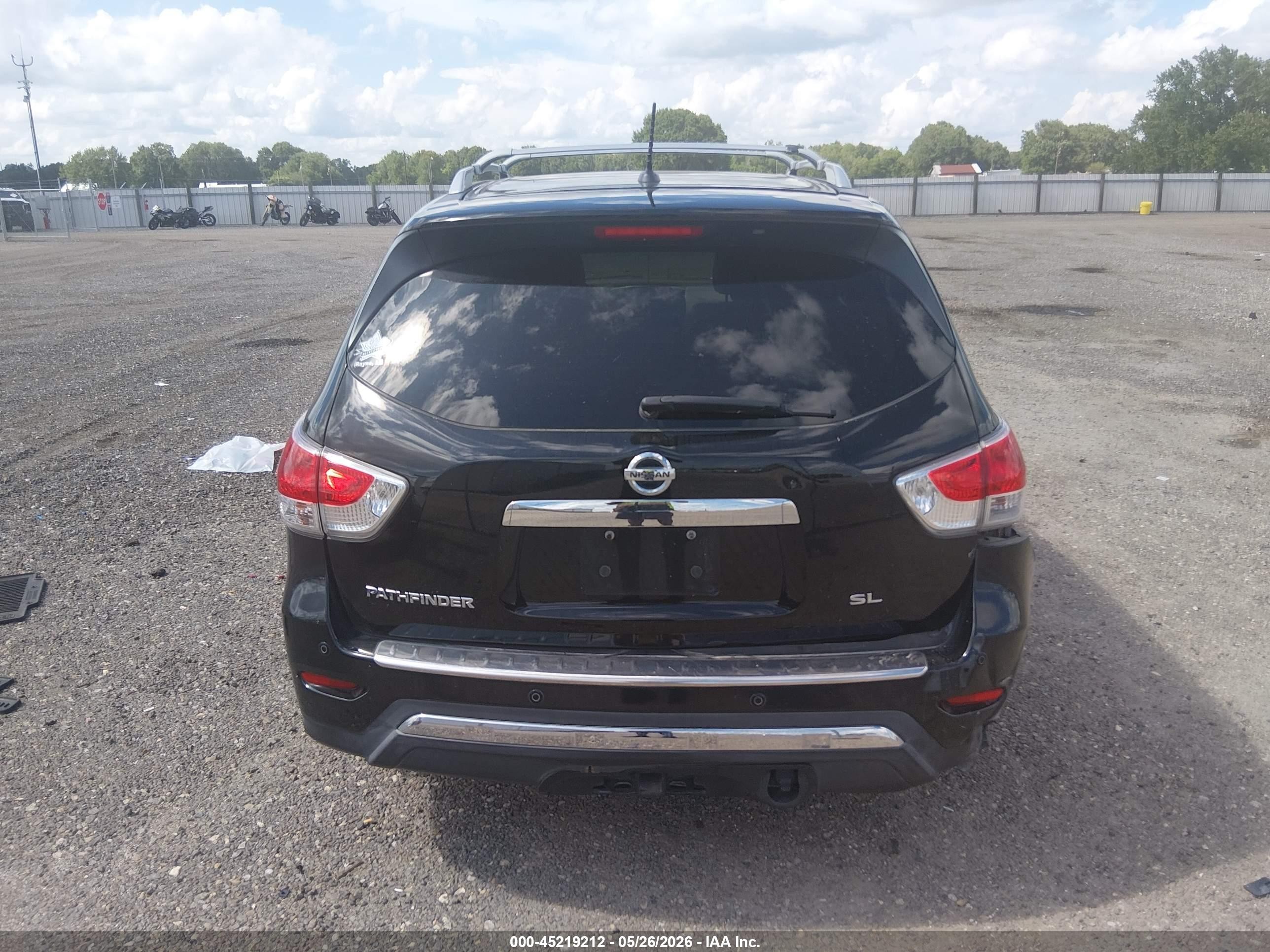 2013 Nissan Pathfinder Sl Black vin: 5N1AR2MN6DC677940