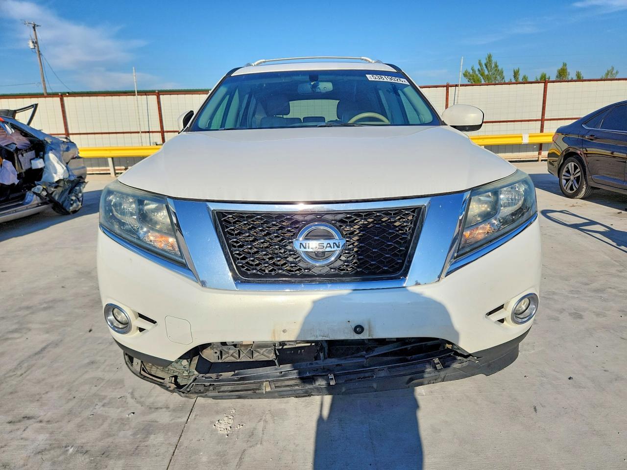 2013 Nissan Pathfinder S White vin: 5N1AR2MN6DC680904