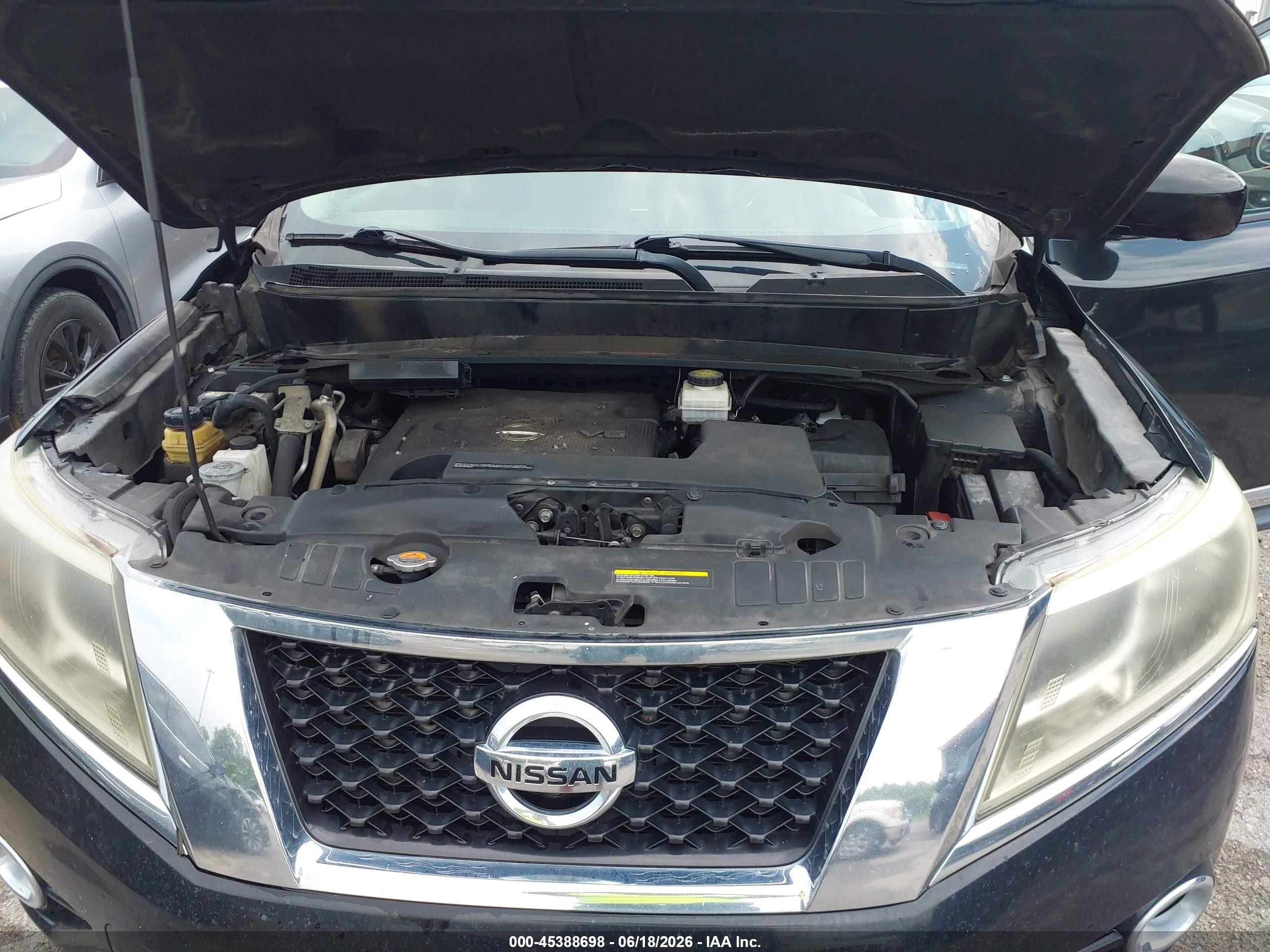 2014 Nissan Pathfinder Platinum Black vin: 5N1AR2MN6EC600311