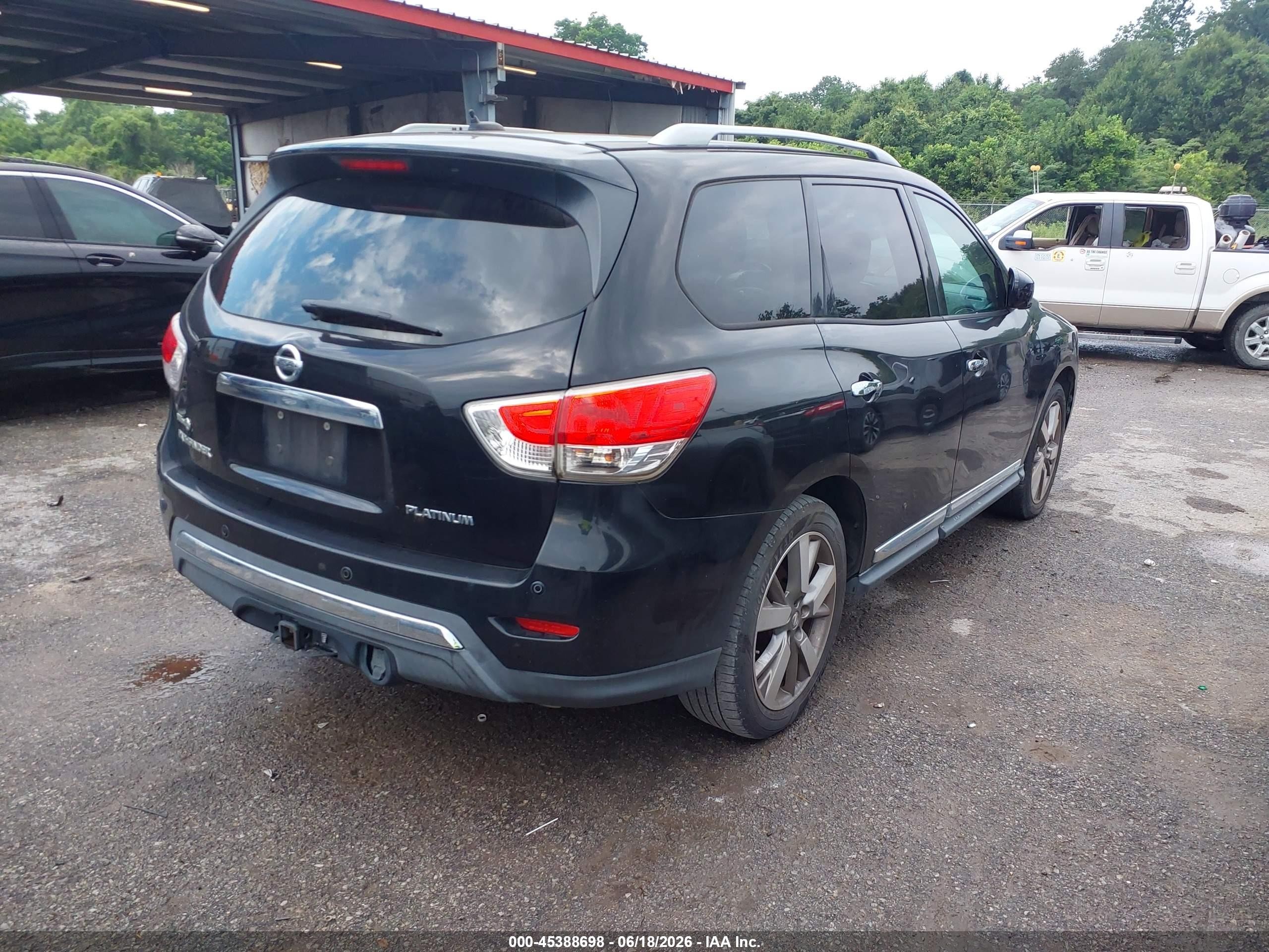 2014 Nissan Pathfinder Platinum Black vin: 5N1AR2MN6EC600311