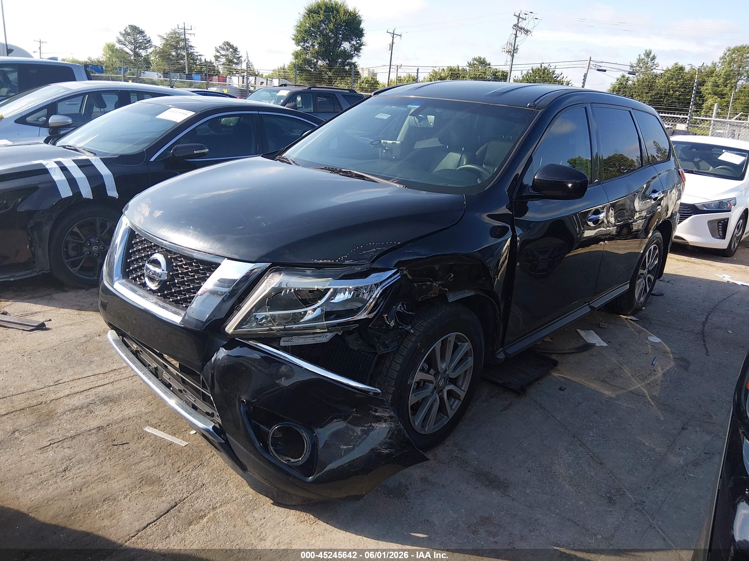 2014 Nissan Pathfinder S Черный vin: 5N1AR2MN6EC612667