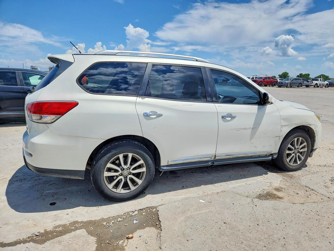 2014 Nissan Pathfinder Sl White vin: 5N1AR2MN6EC620610