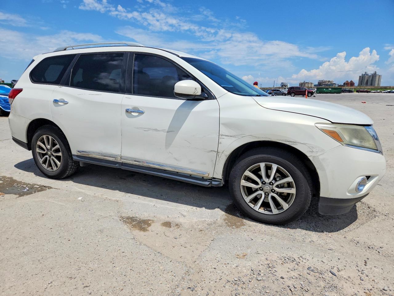 2014 Nissan Pathfinder Sl White vin: 5N1AR2MN6EC620610