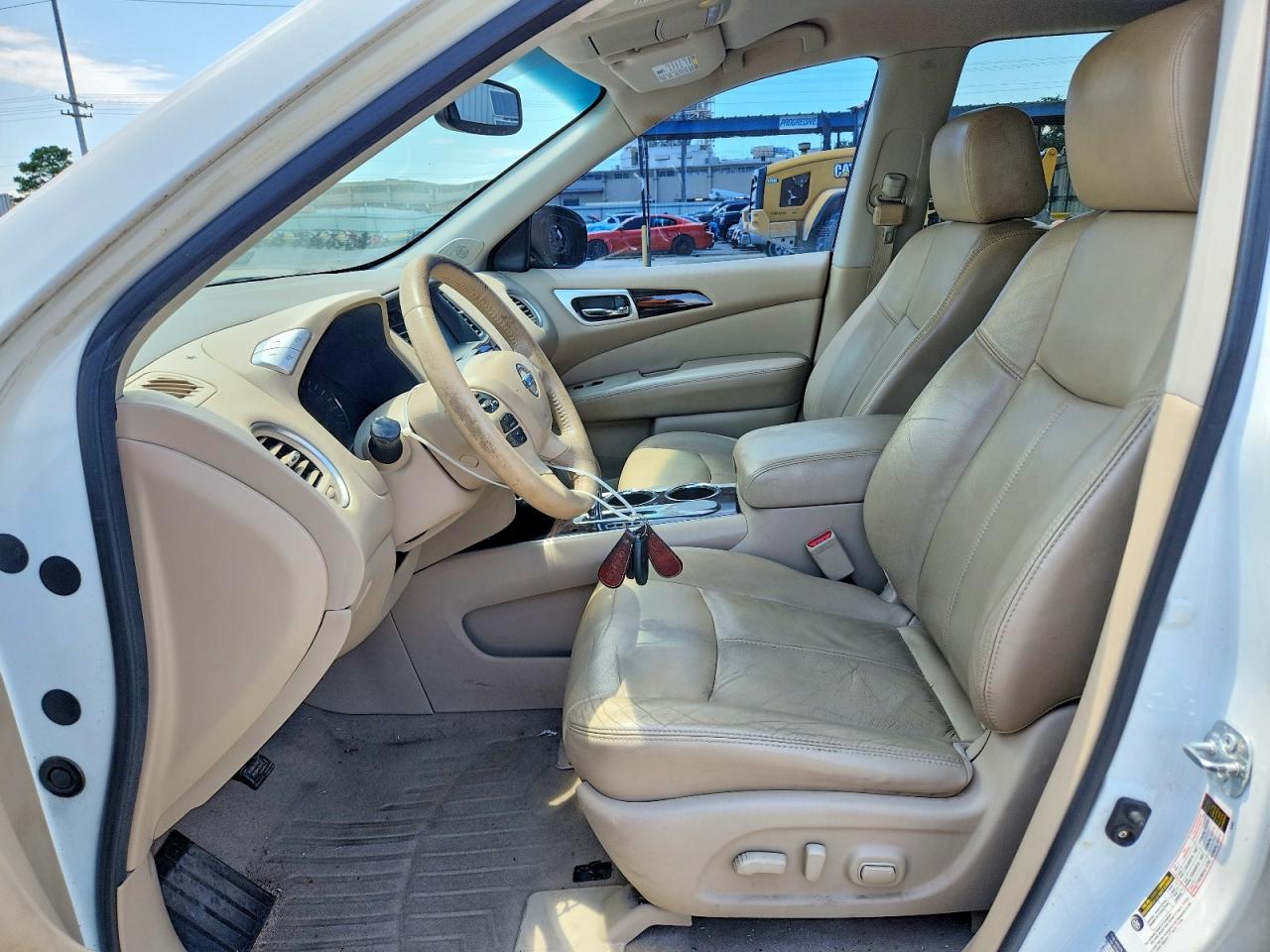2014 Nissan Pathfinder Sl White vin: 5N1AR2MN6EC620610