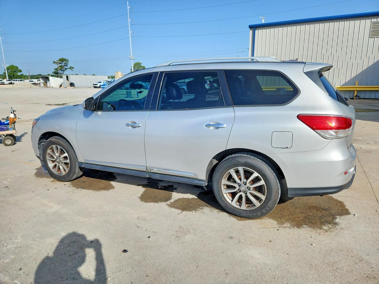 2014 Nissan Pathfinder Sl Silver vin: 5N1AR2MN6EC637987
