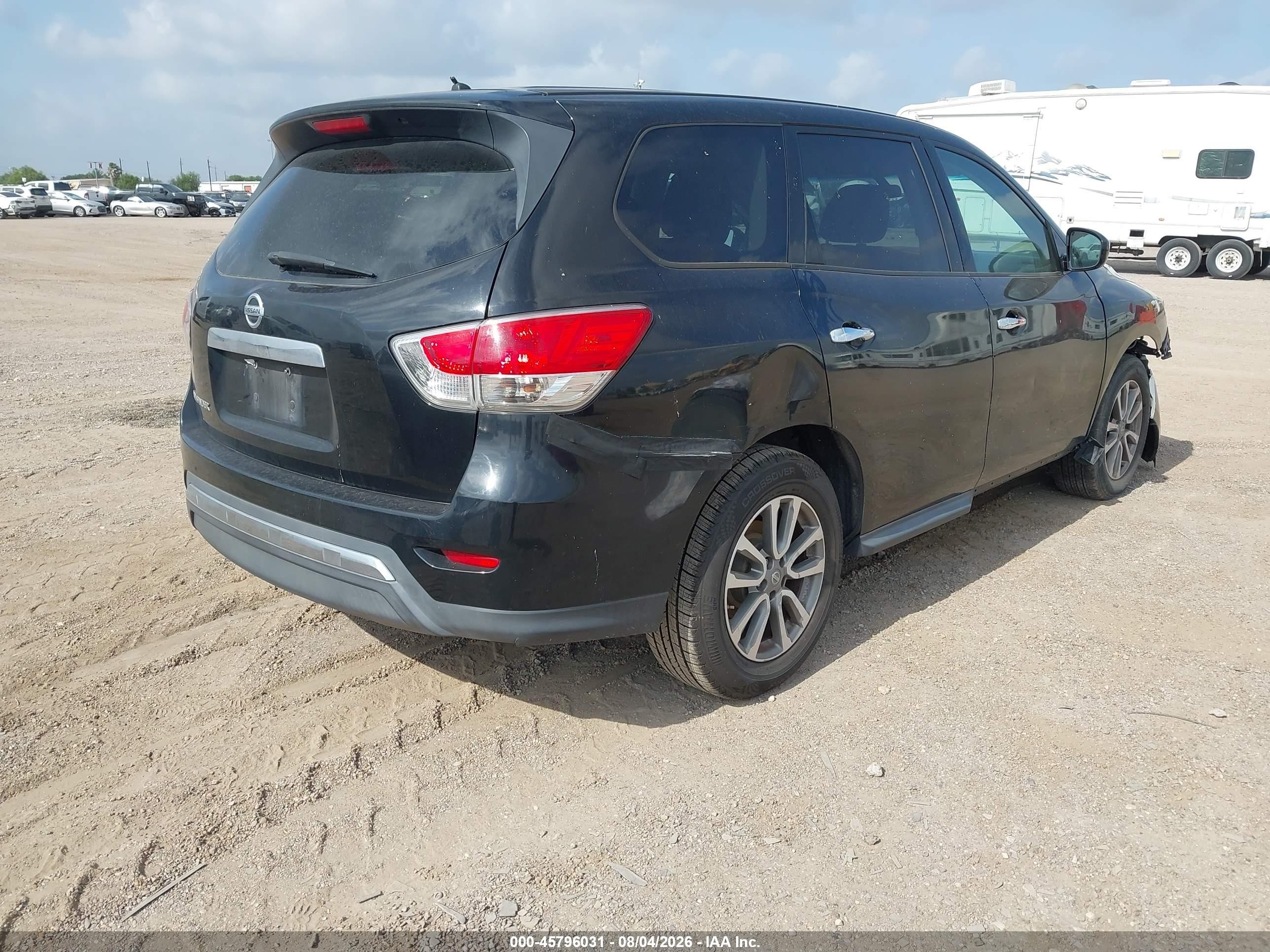 2014 Nissan Pathfinder S Black vin: 5N1AR2MN6EC640520