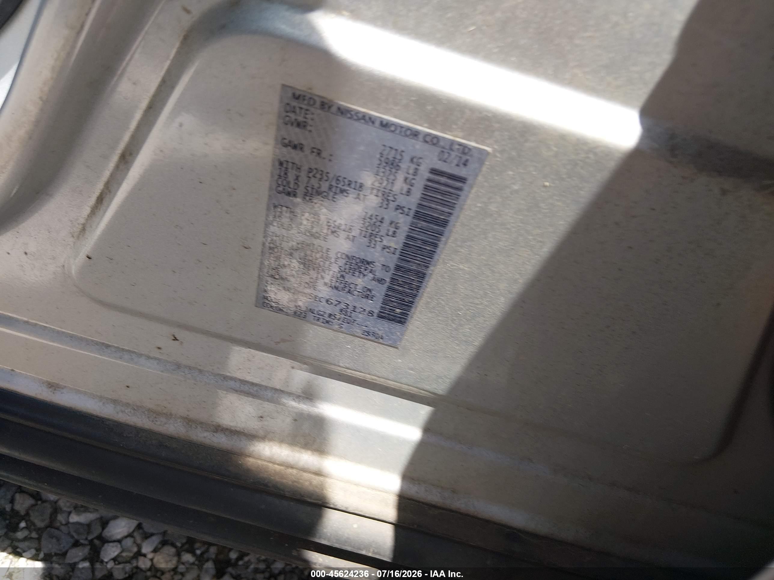 2014 Nissan Pathfinder Sl Серебряный vin: 5N1AR2MN6EC673128