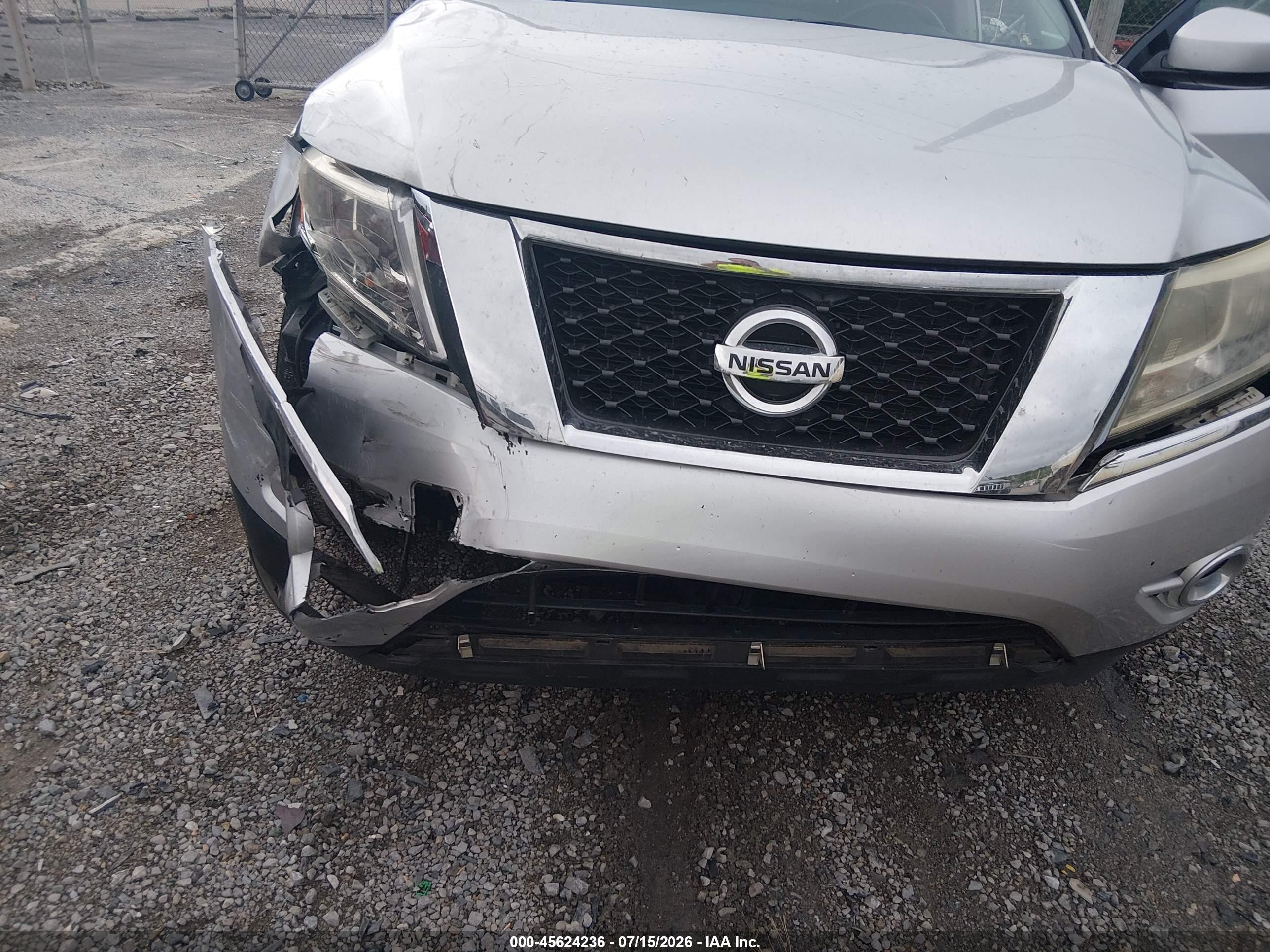2014 Nissan Pathfinder Sl Серебряный vin: 5N1AR2MN6EC673128