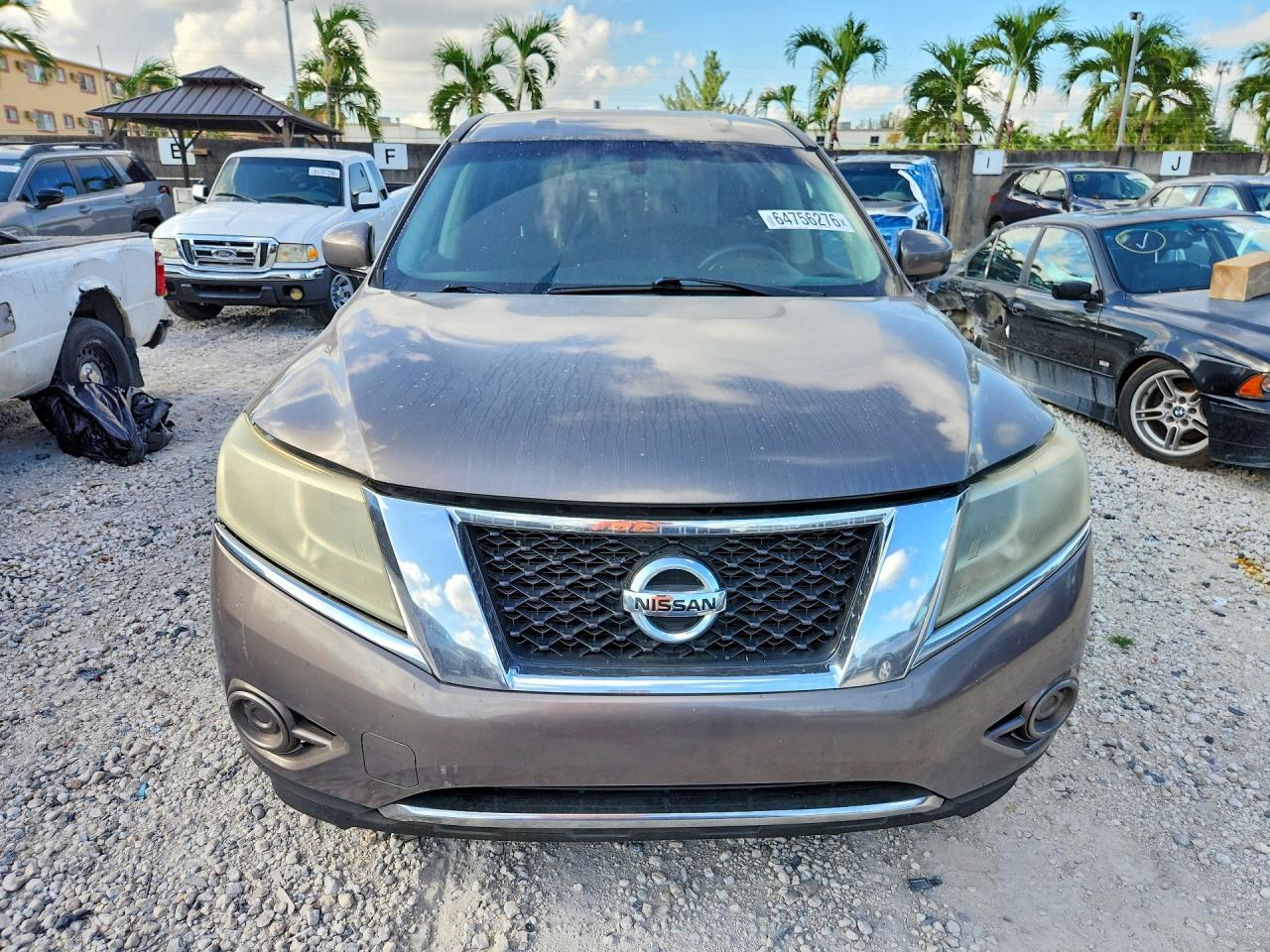 2014 Nissan Pathfinder S Серый vin: 5N1AR2MN6EC674280