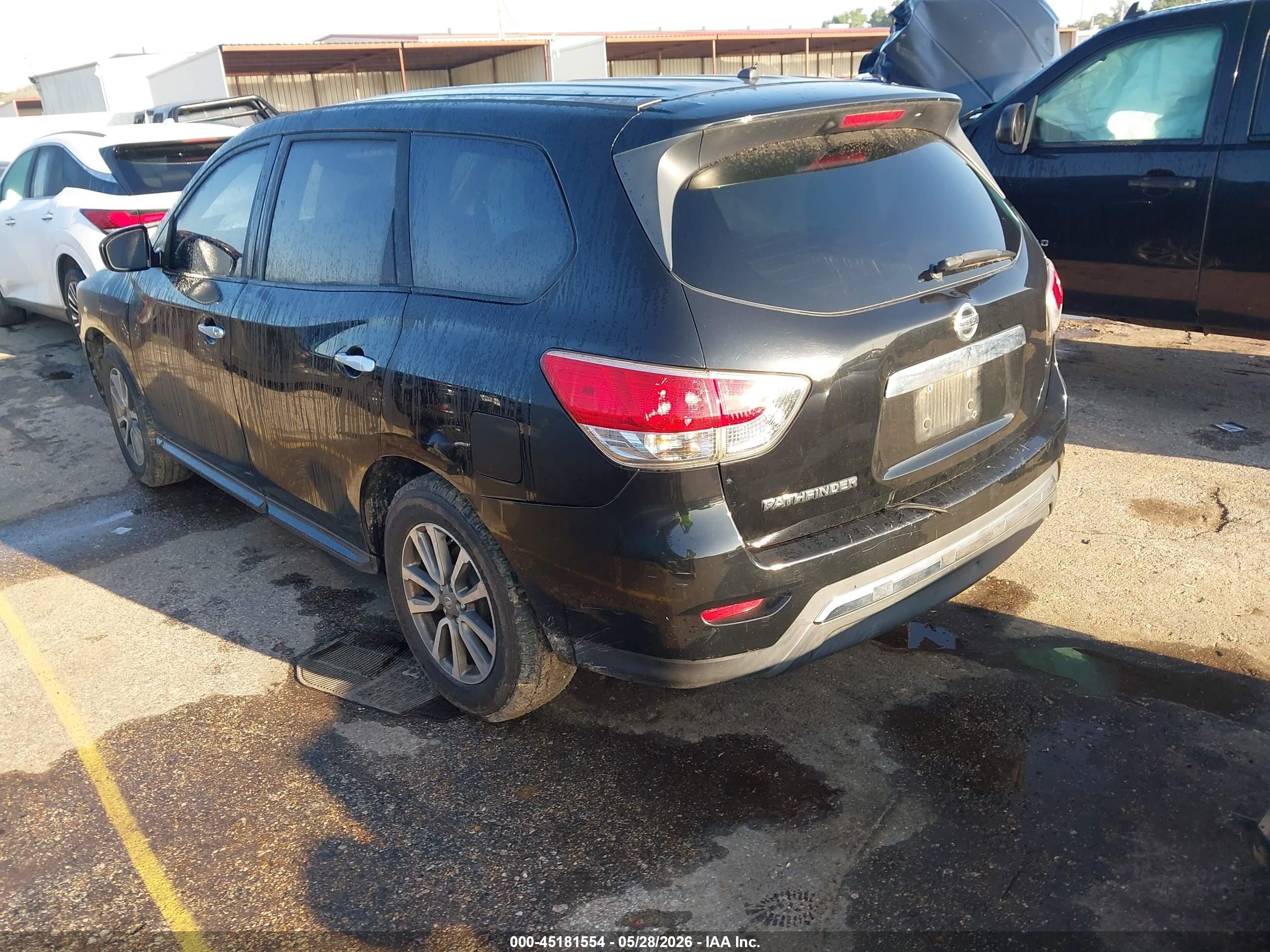 2014 Nissan Pathfinder S Black vin: 5N1AR2MN6EC675977