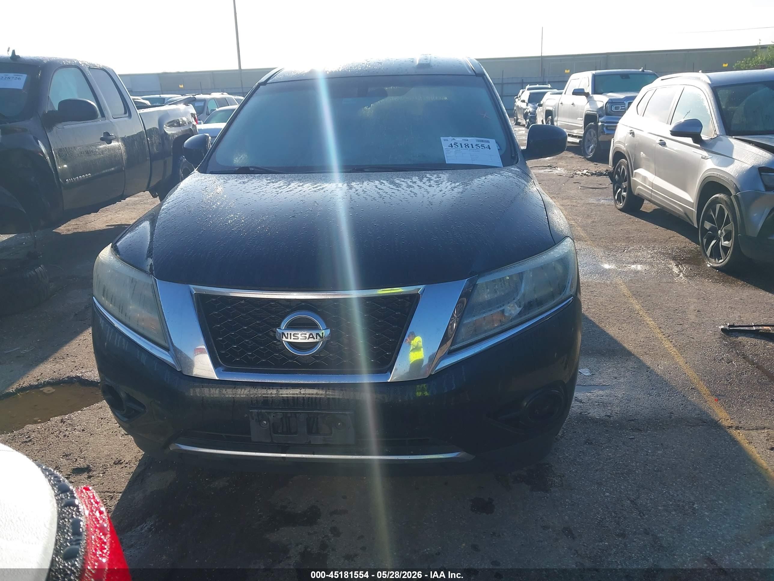 2014 Nissan Pathfinder S Black vin: 5N1AR2MN6EC675977