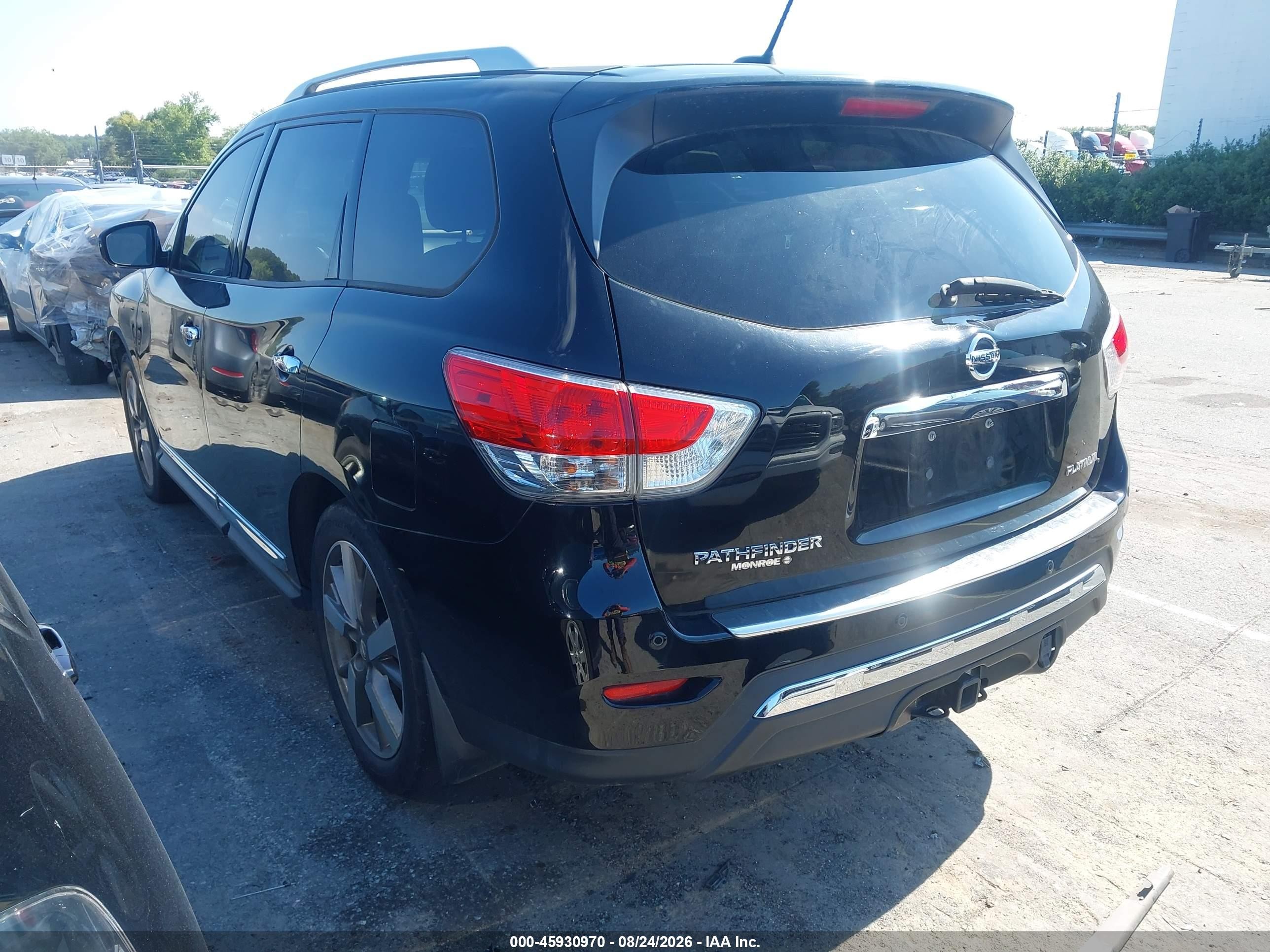 2014 Nissan Pathfinder Platinum Black vin: 5N1AR2MN6EC680791