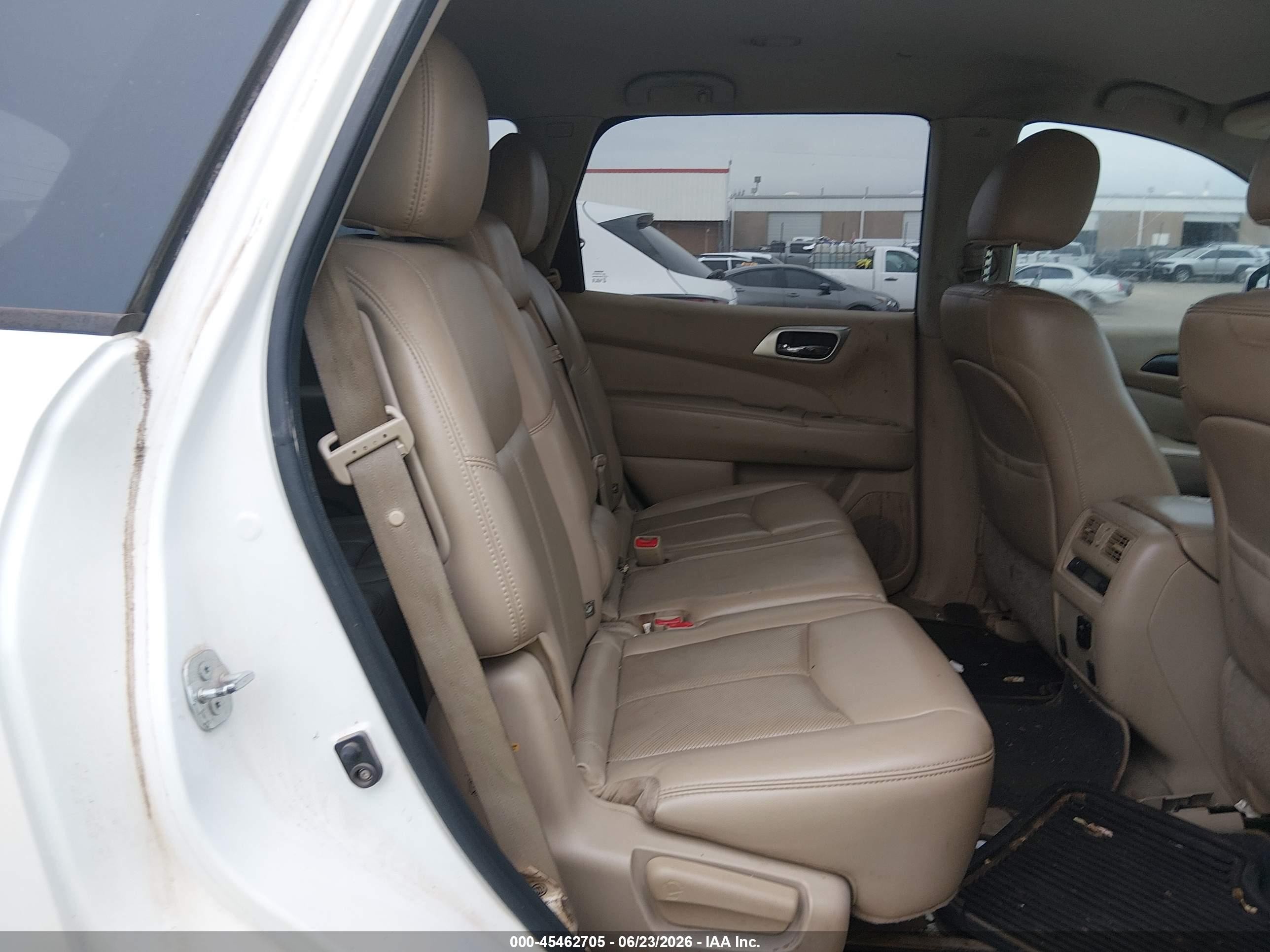 2014 Nissan Pathfinder Platinum Белый vin: 5N1AR2MN6EC686817