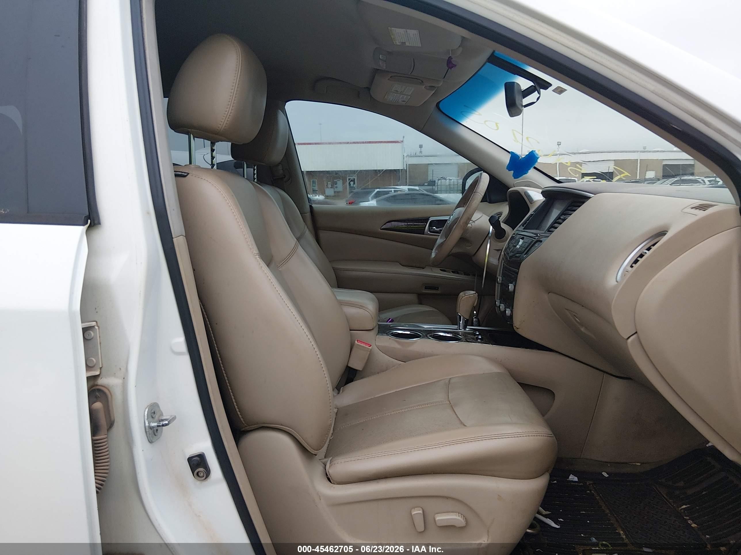 2014 Nissan Pathfinder Platinum Белый vin: 5N1AR2MN6EC686817