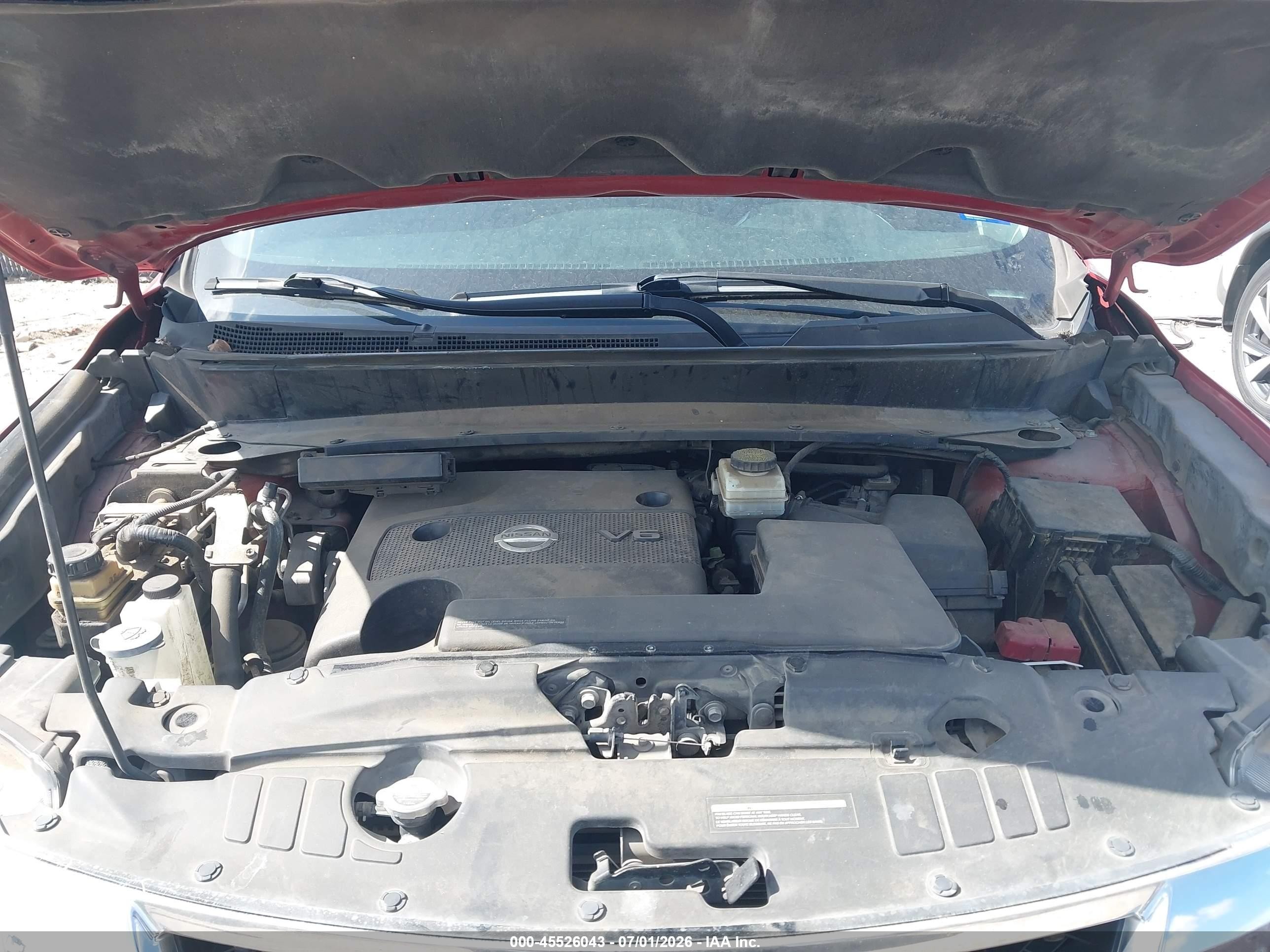 2014 Nissan Pathfinder S Red vin: 5N1AR2MN6EC718875