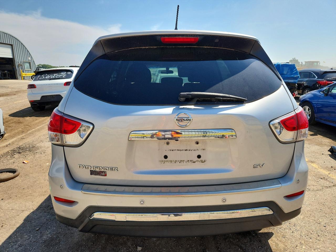 2014 Nissan Pathfinder Sv Silver vin: 5N1AR2MN6EC720657