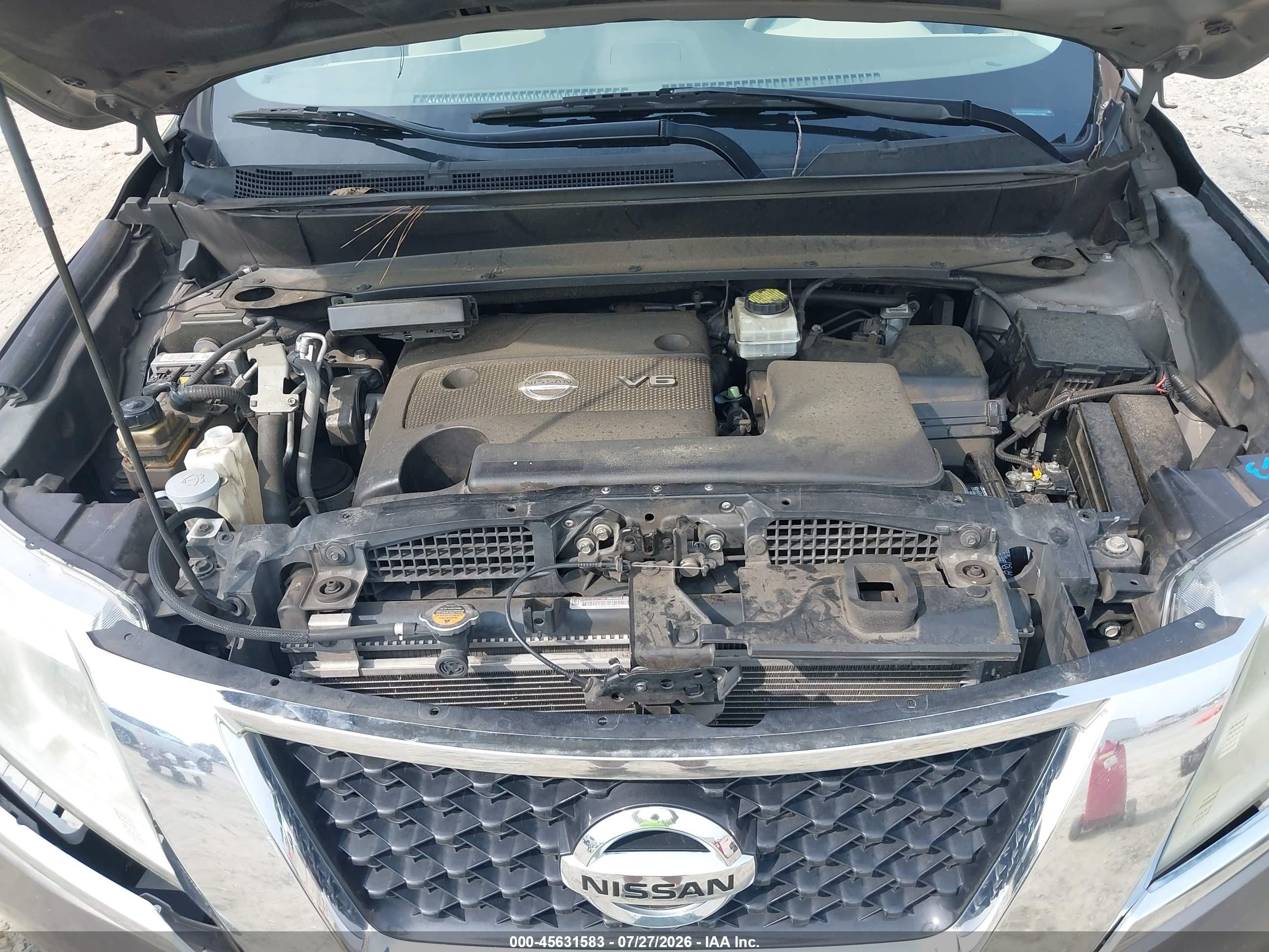 2014 Nissan Pathfinder S Gray vin: 5N1AR2MN6EC731688