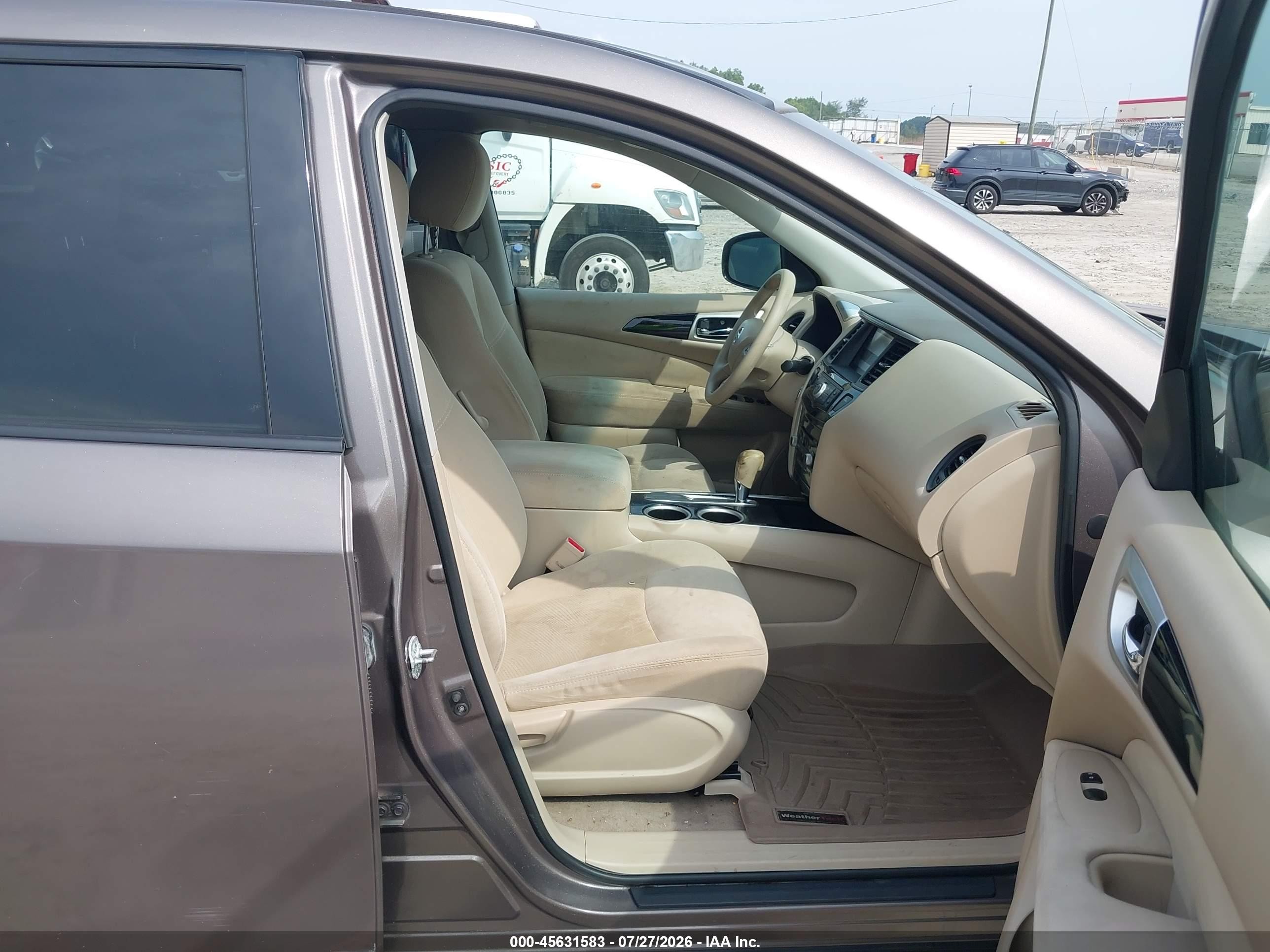 2014 Nissan Pathfinder S Gray vin: 5N1AR2MN6EC731688