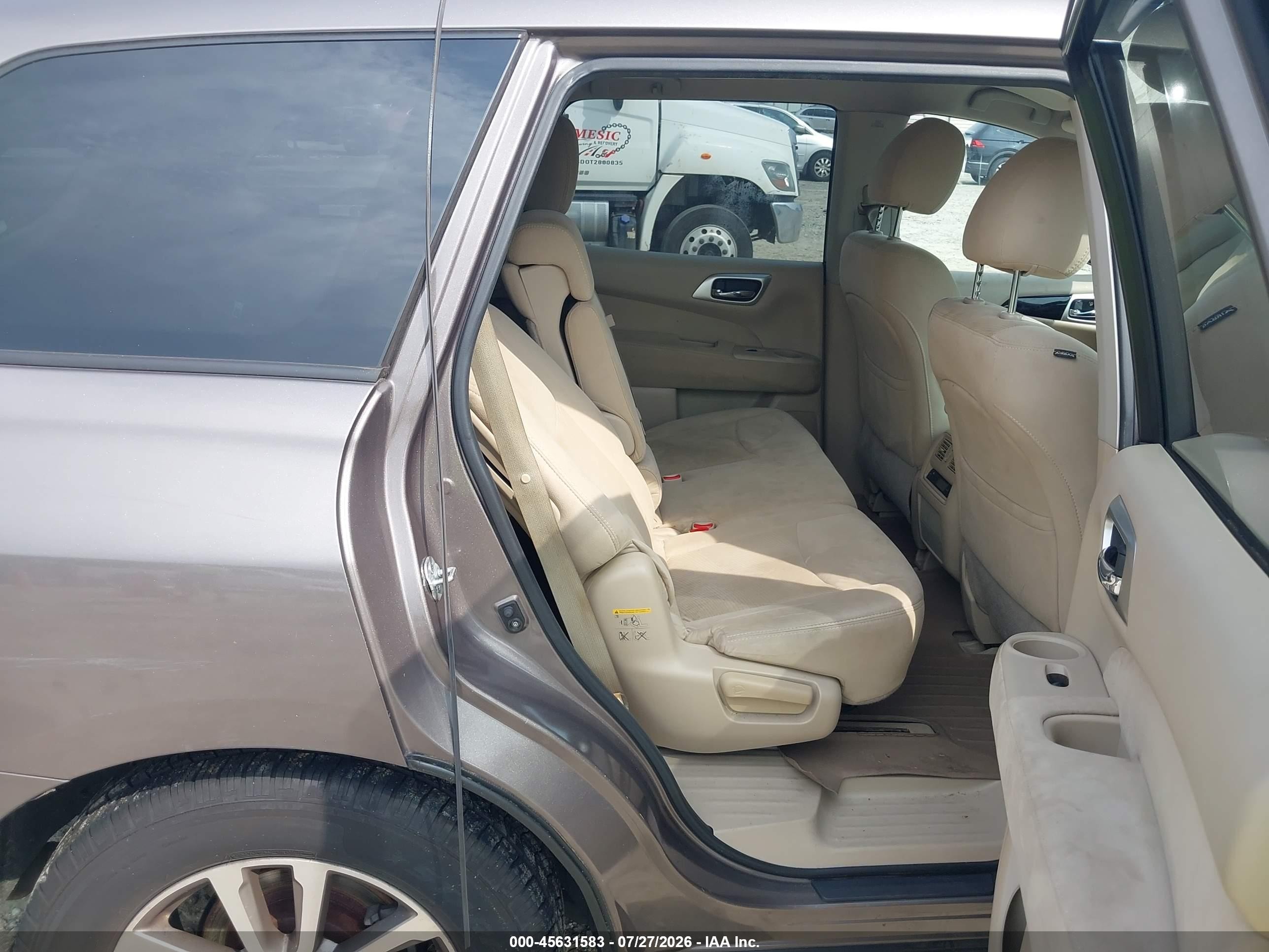2014 Nissan Pathfinder S Gray vin: 5N1AR2MN6EC731688