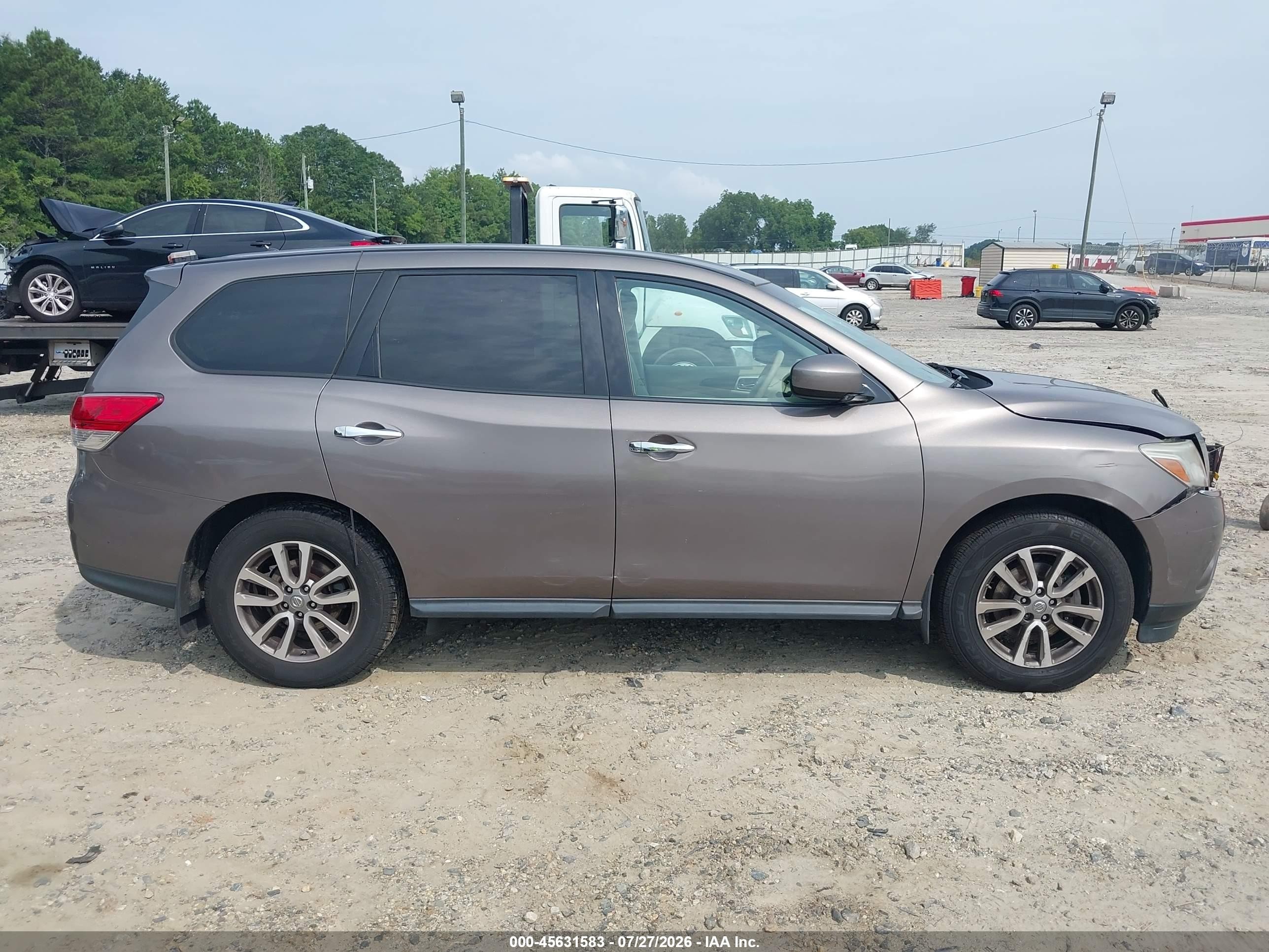 2014 Nissan Pathfinder S Gray vin: 5N1AR2MN6EC731688