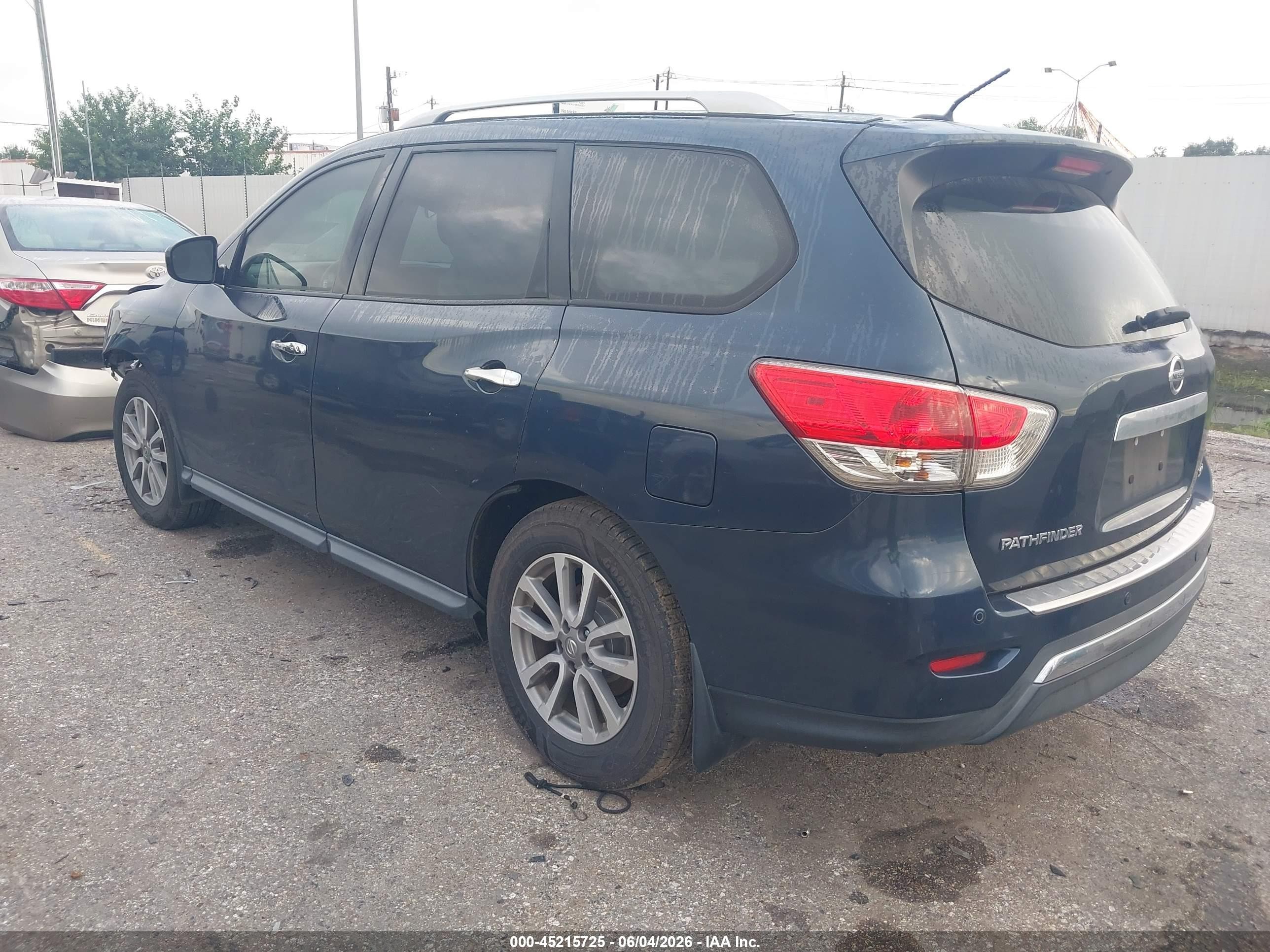 2014 Nissan Pathfinder Sv Dark Blue vin: 5N1AR2MN6EC732226