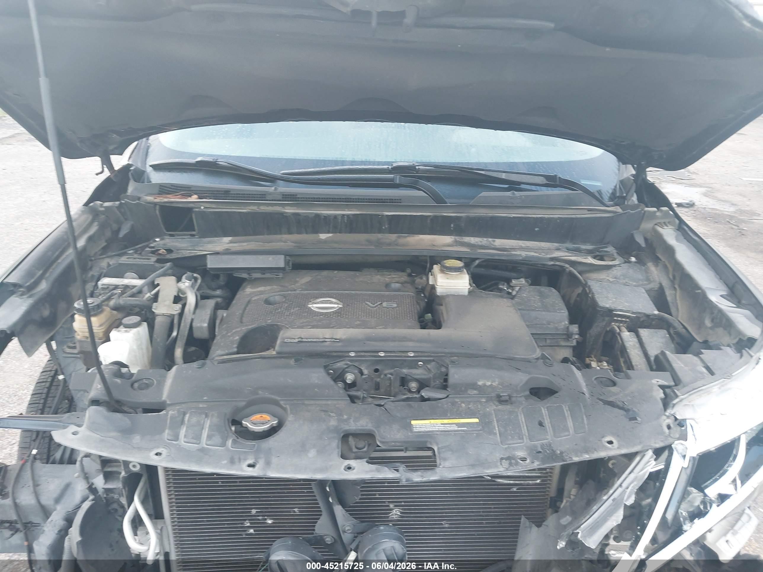 2014 Nissan Pathfinder Sv Dark Blue vin: 5N1AR2MN6EC732226