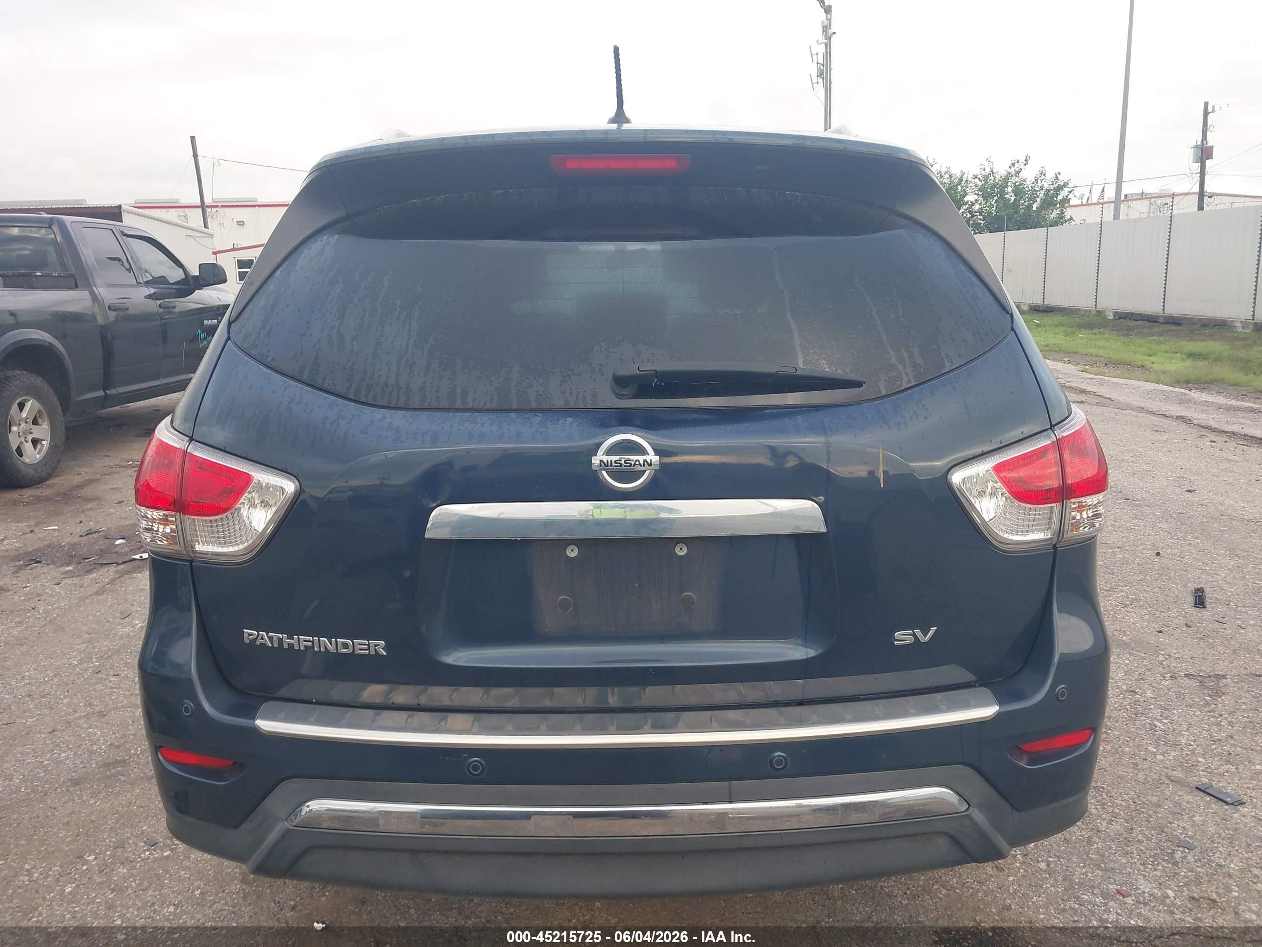 2014 Nissan Pathfinder Sv Dark Blue vin: 5N1AR2MN6EC732226
