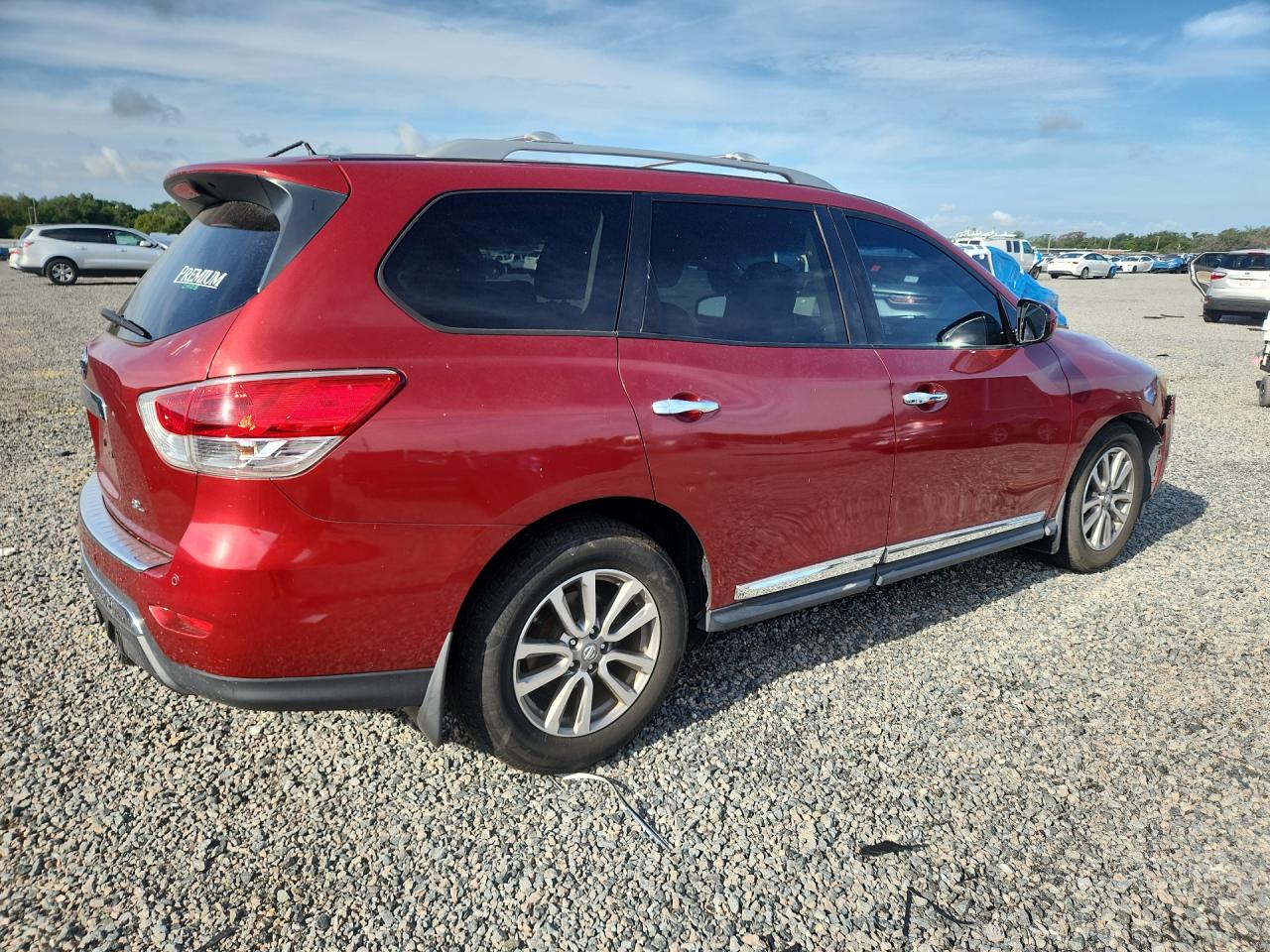 2015 Nissan Pathfinder Sl Burgundy vin: 5N1AR2MN6FC600276