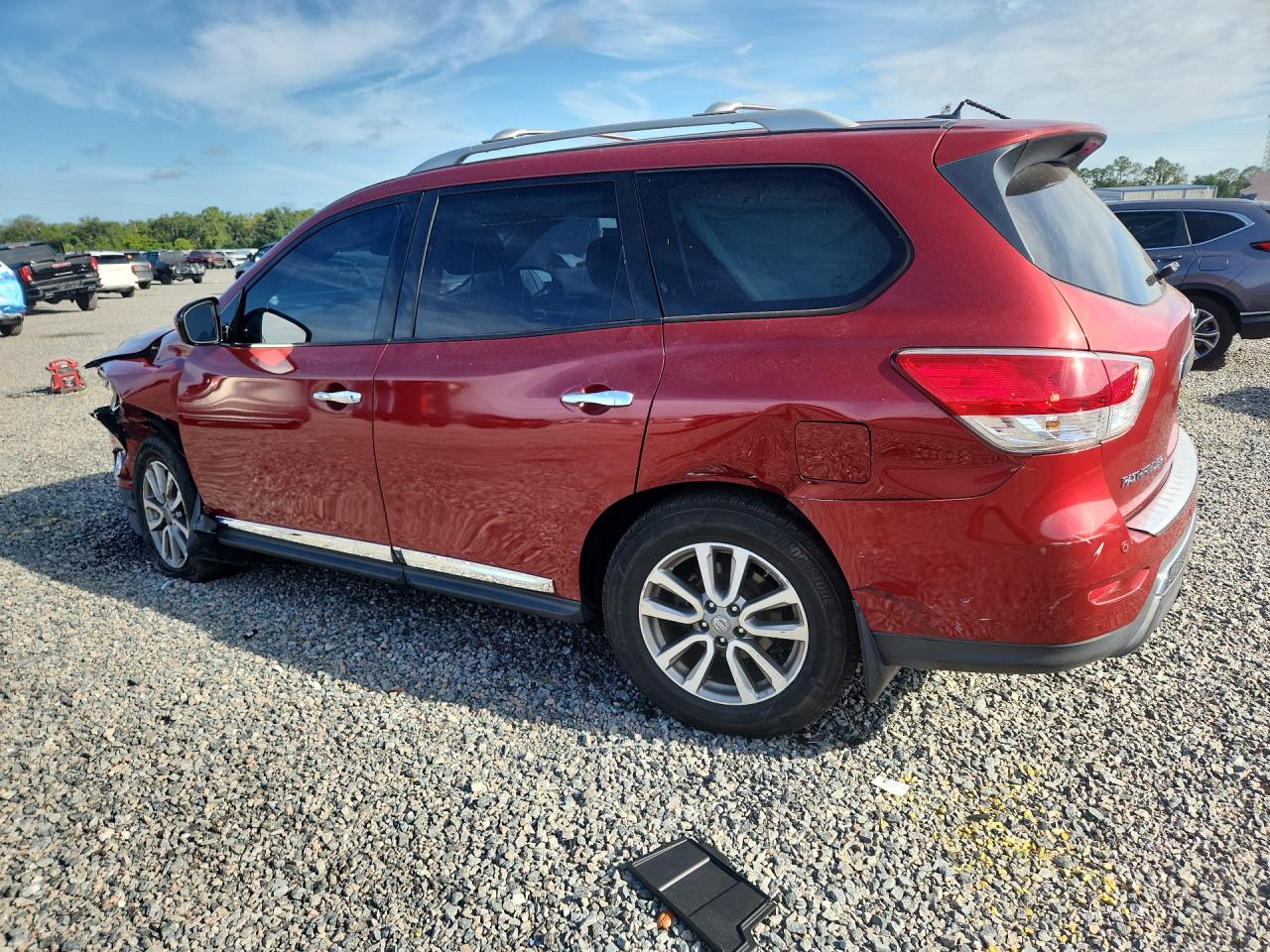 2015 Nissan Pathfinder Sl Burgundy vin: 5N1AR2MN6FC600276
