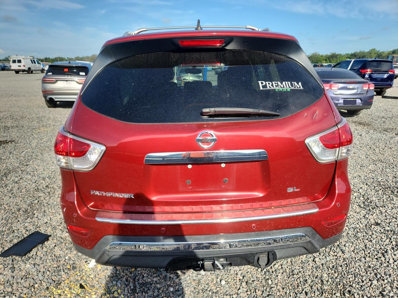 2015 Nissan Pathfinder Sl Burgundy vin: 5N1AR2MN6FC600276